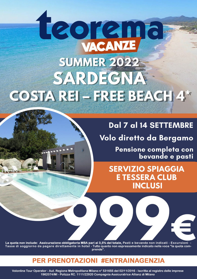 FREE BEACH 4* - Sardegna da Milano