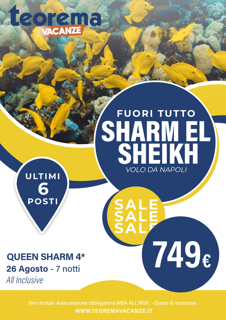 FUORI TUTTO -Sharm el sheikh da Napoli