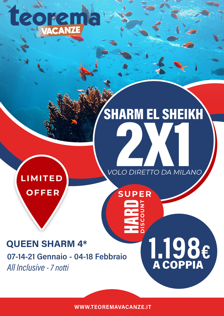 Sharm el sheikh - Speciale 2x1 da Milano