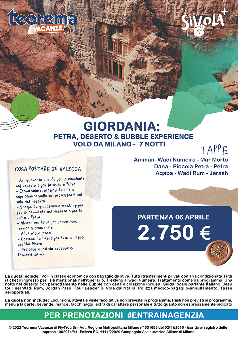 TOUR SIVOLA+ - GIORDANIA