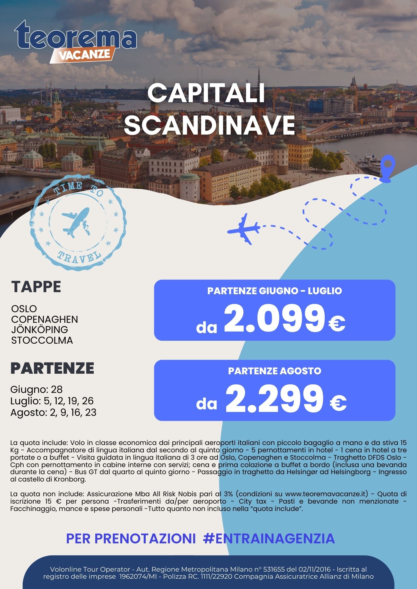 TOUR CAPITALI SCANDINAVE 2025