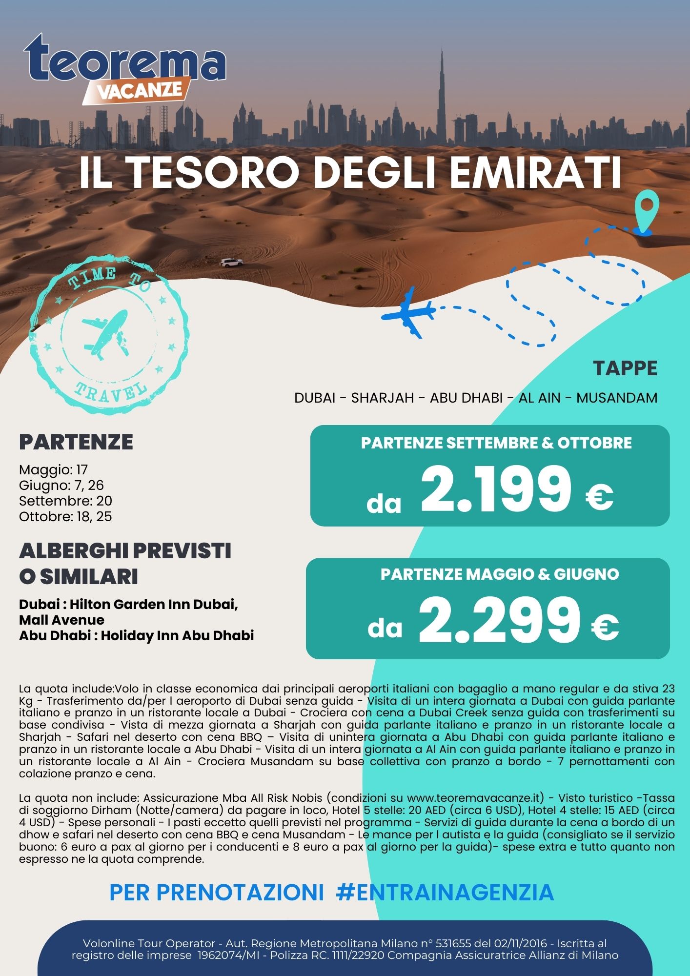 TOUR IL TESORO DEGLI EMIRATI 2025