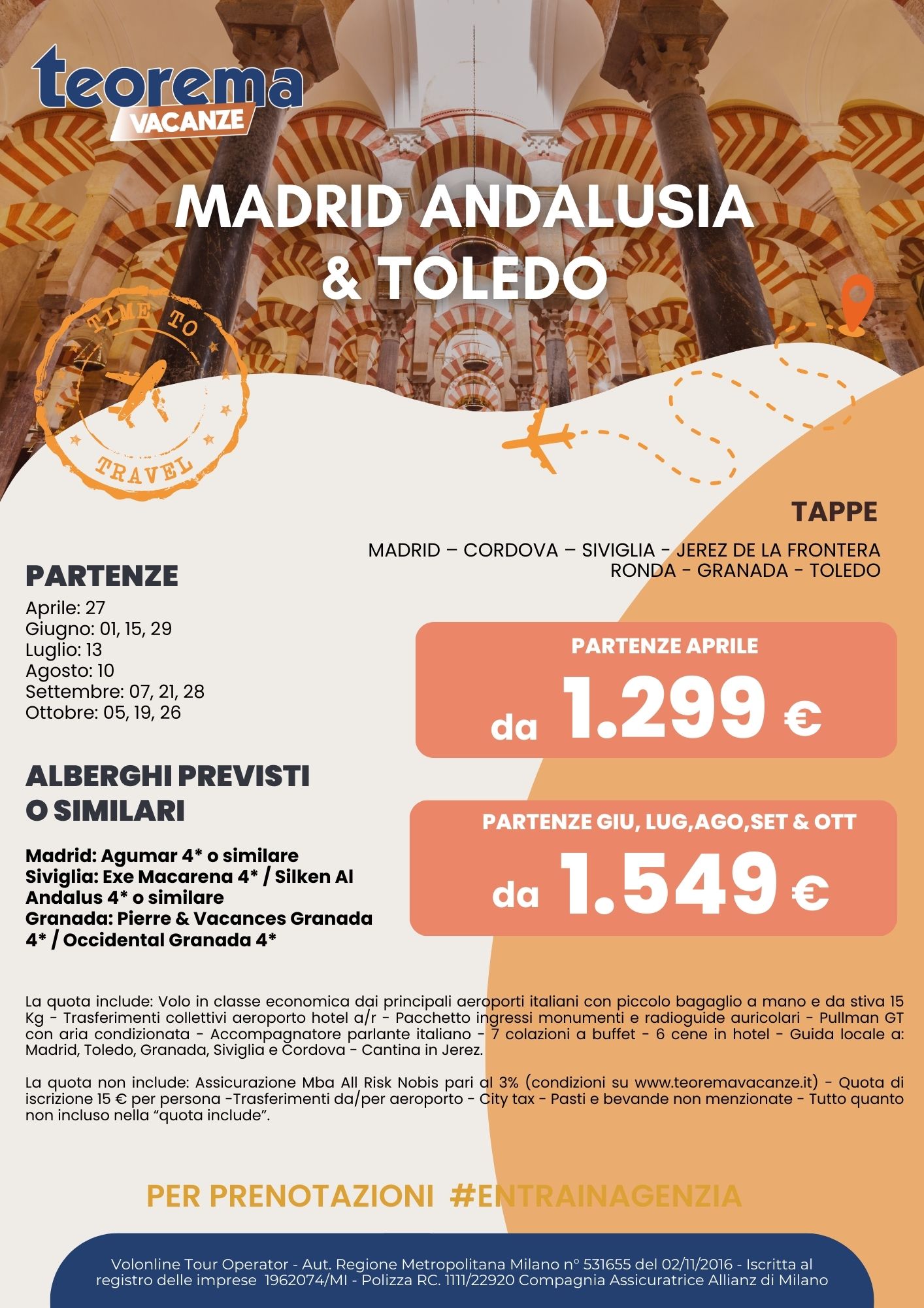 TOUR MADRID ANDALUSIA & TOLEDO 2025
