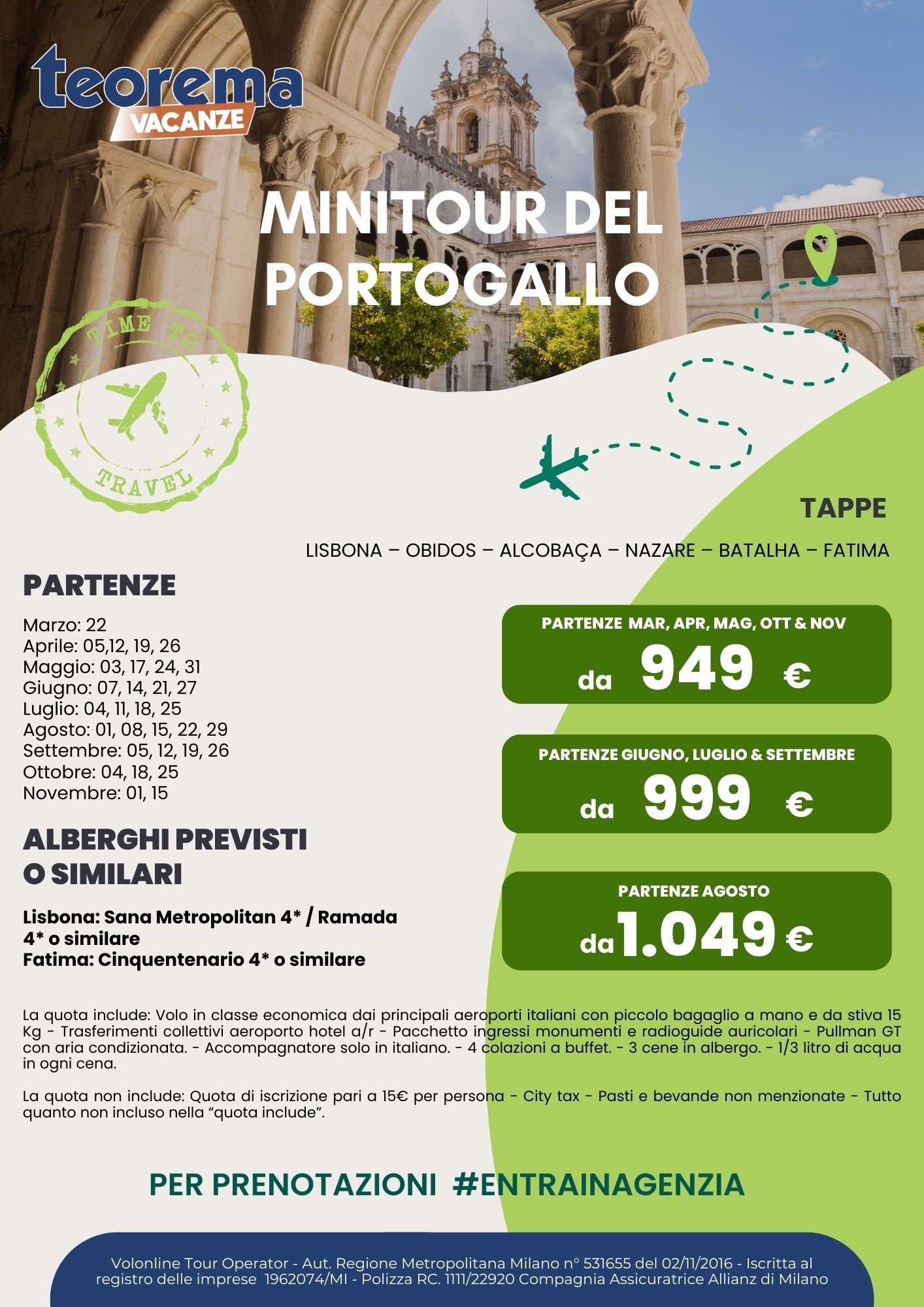 MINI TOUR PORTOGALLO 2025