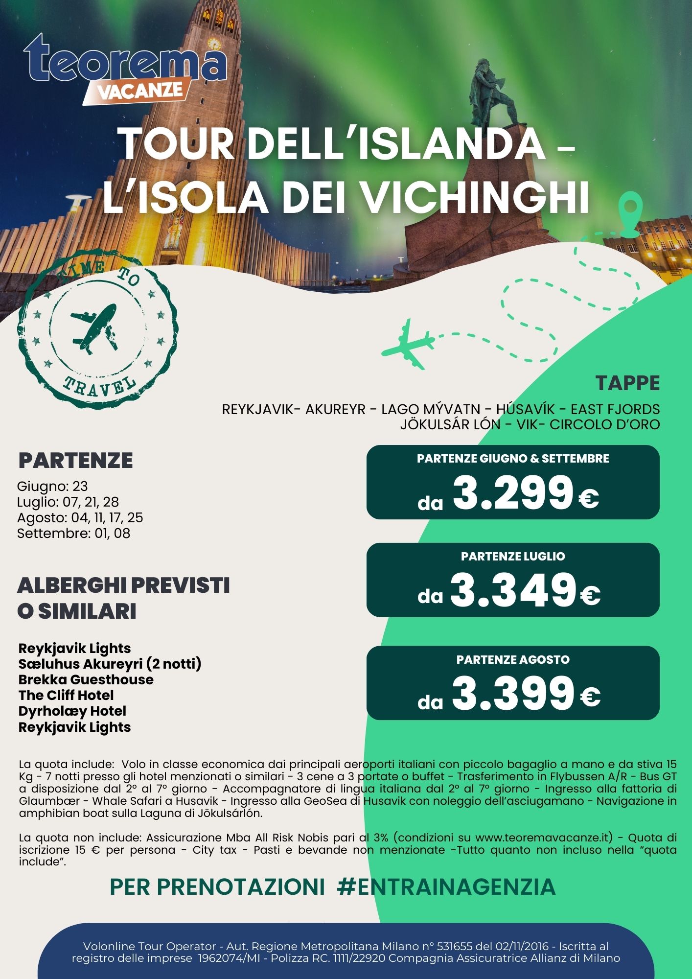 TOUR DELLA ISLANDA 2025