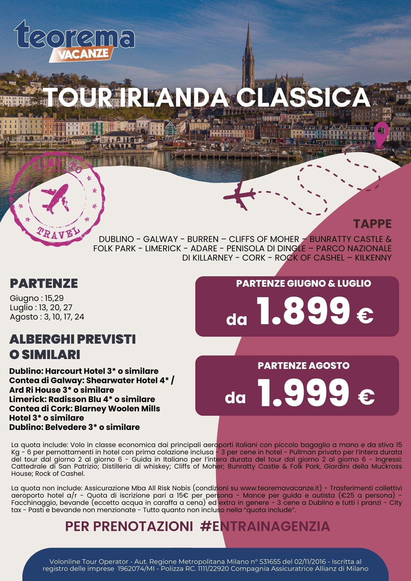 TOUR IRLANDA CLASSICA 2025