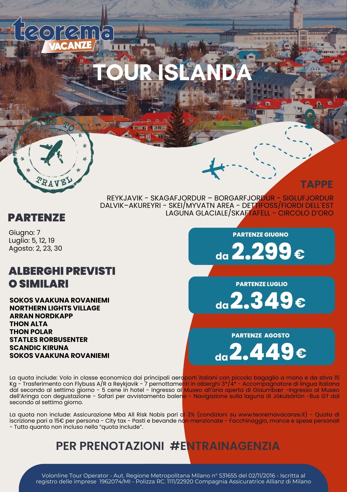 TOUR ISLANDA 2025
