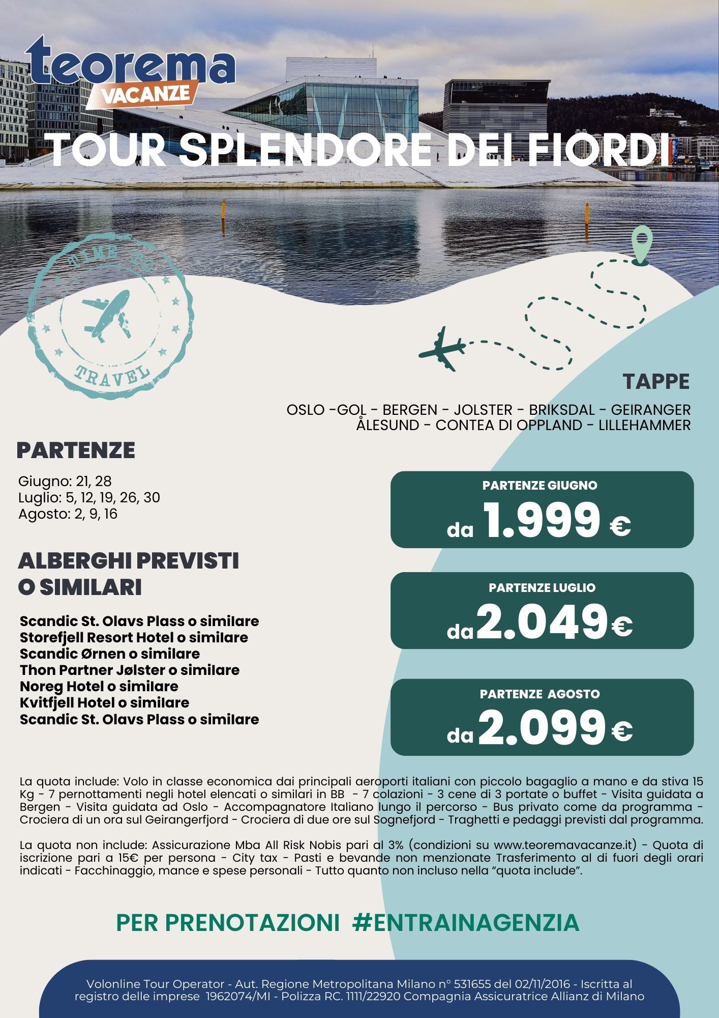 TOUR SPLENDORE DEI FIORDI 2025