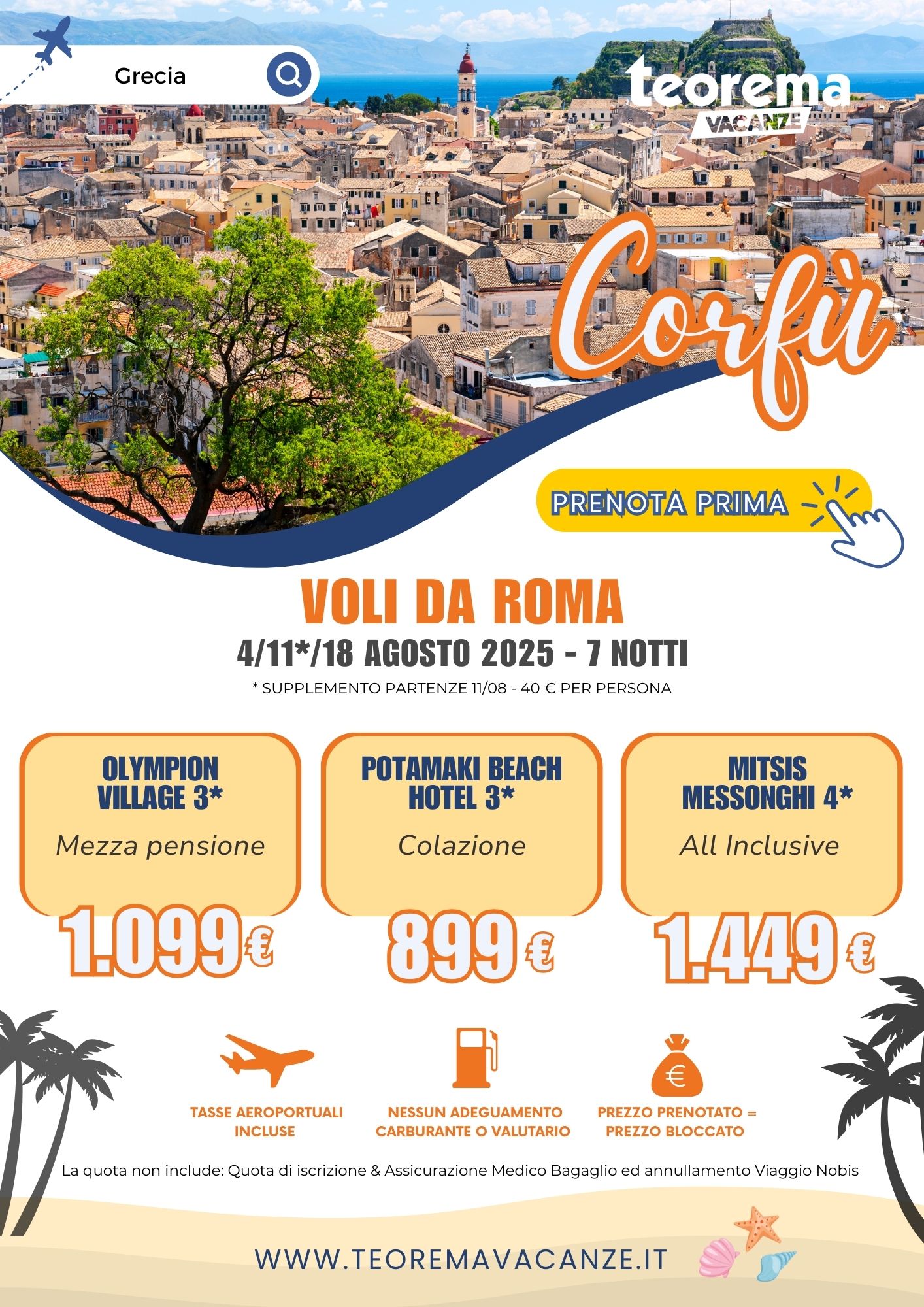 ESTATE TEOREMA 2025 - Corfù da Roma