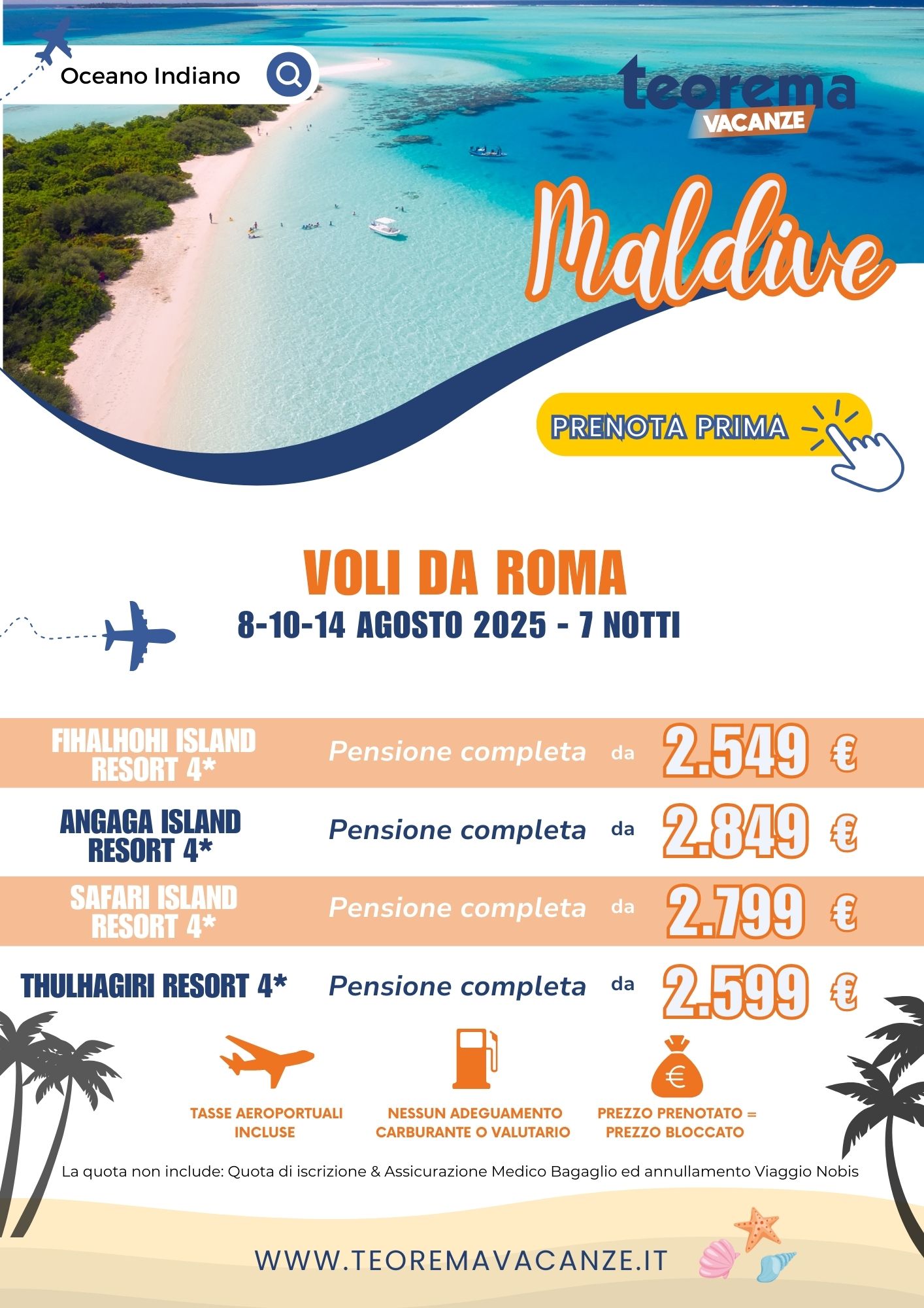 ESTATE TEOREMA 2025 - Maldive da Roma