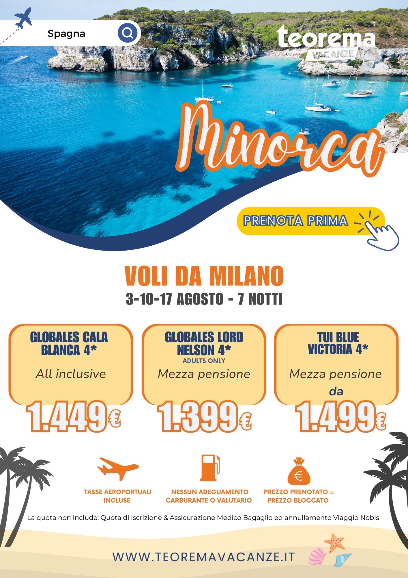 ESTATE TEOREMA 2025 - Minorca da Milano