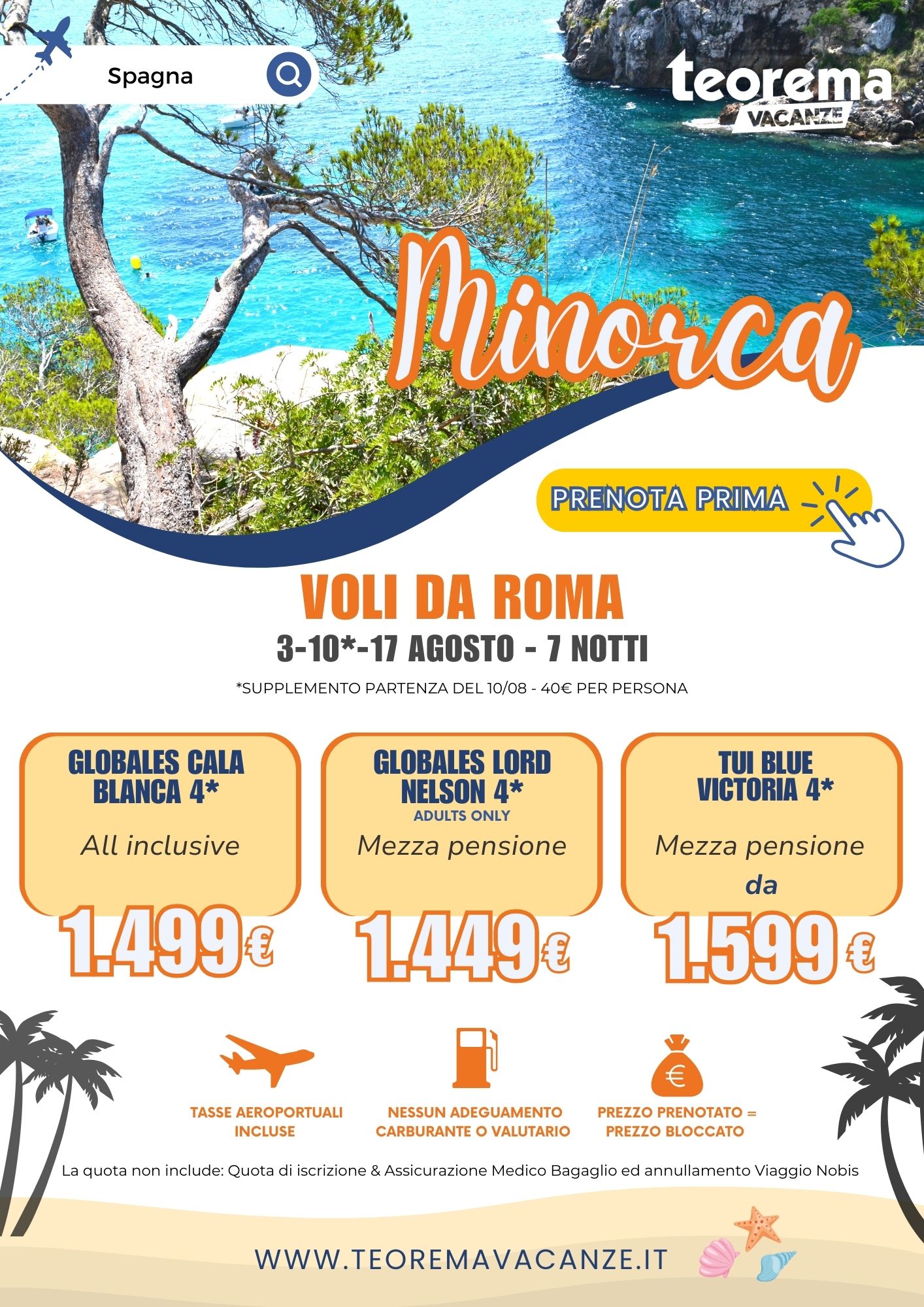 ESTATE TEOREMA 2025 - Minorca da Roma