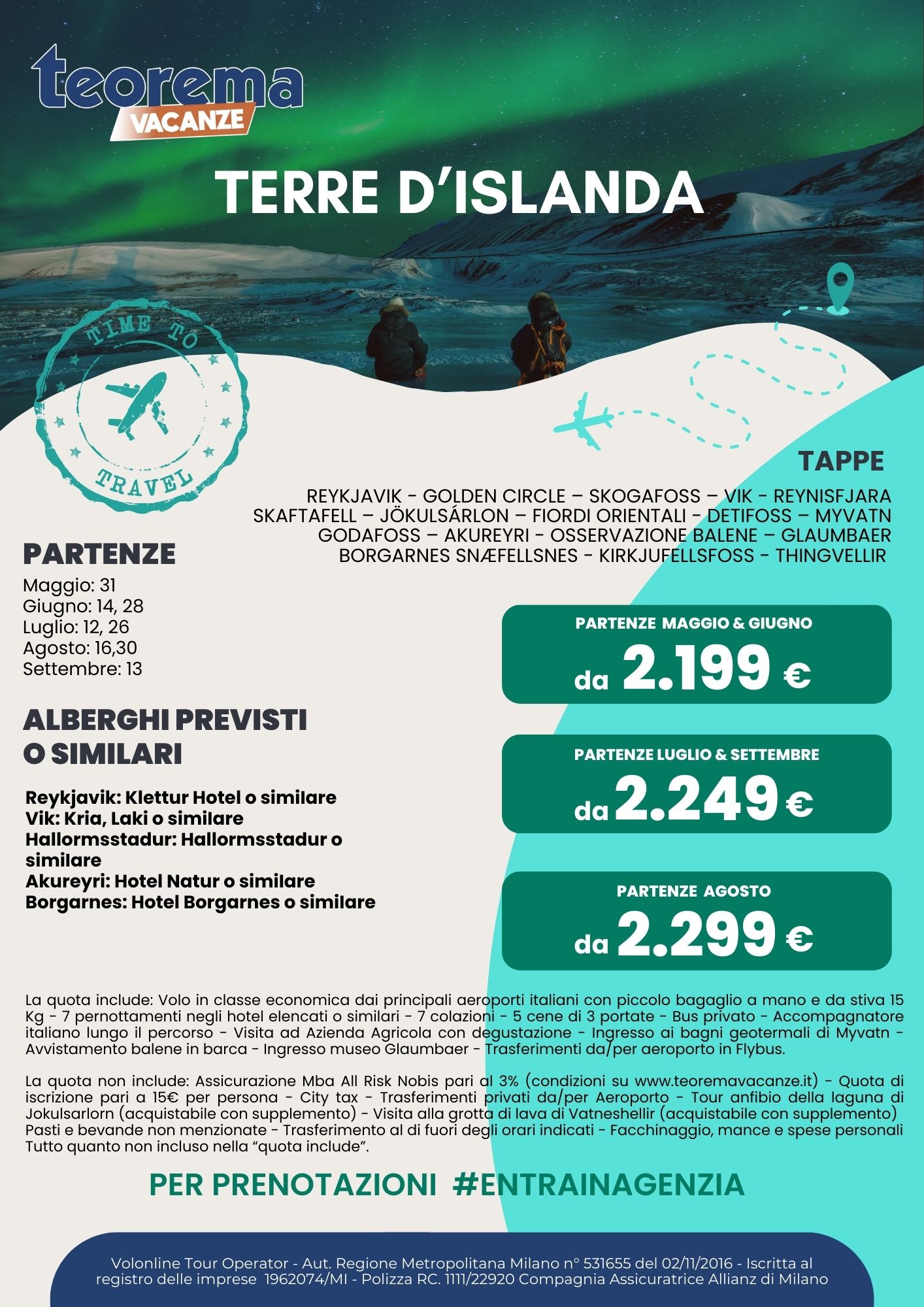 TOUR TERRE D’ISLANDA 2025