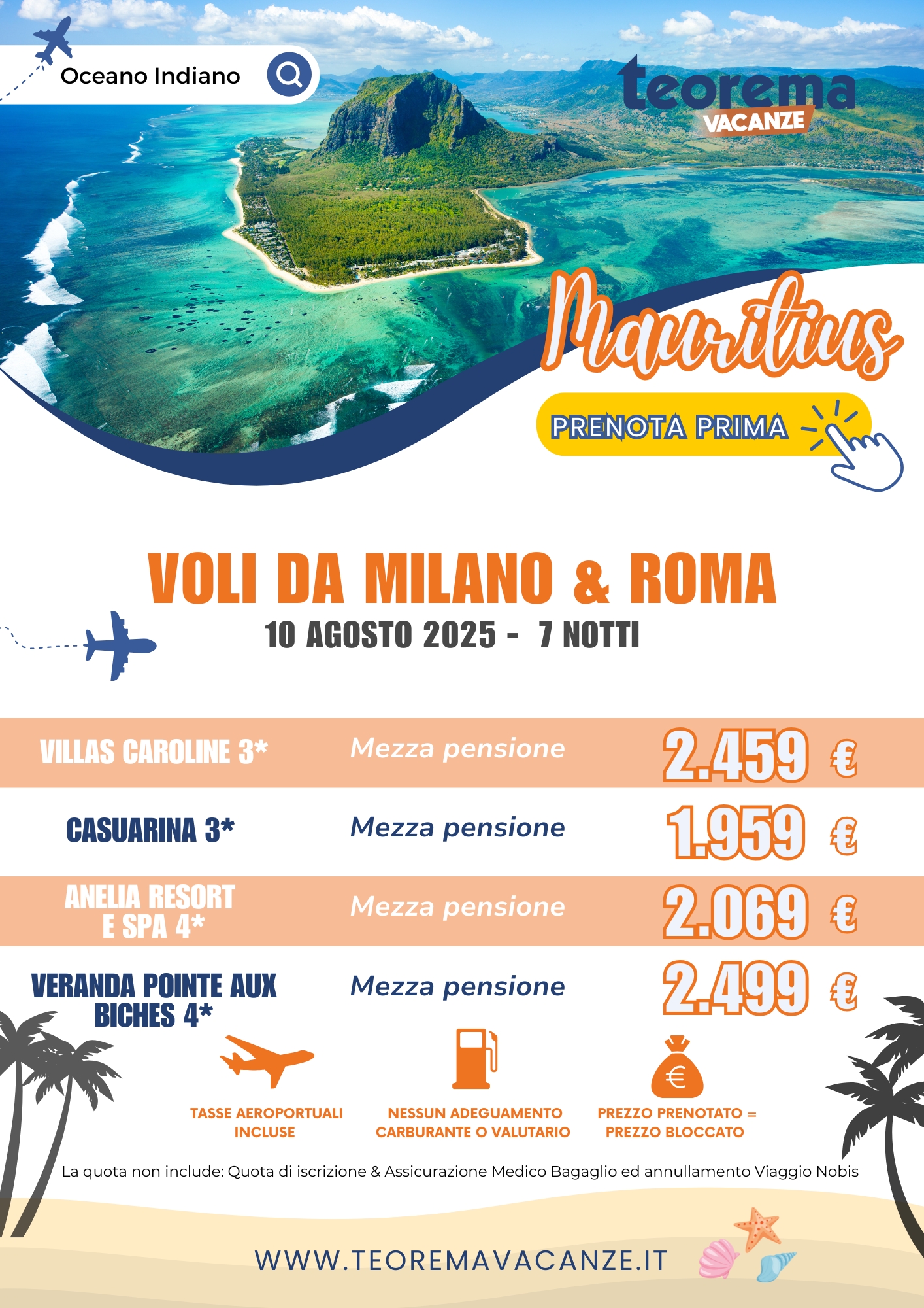 ESTATE TEOREMA 2025 - Mauritius da Milano&Roma