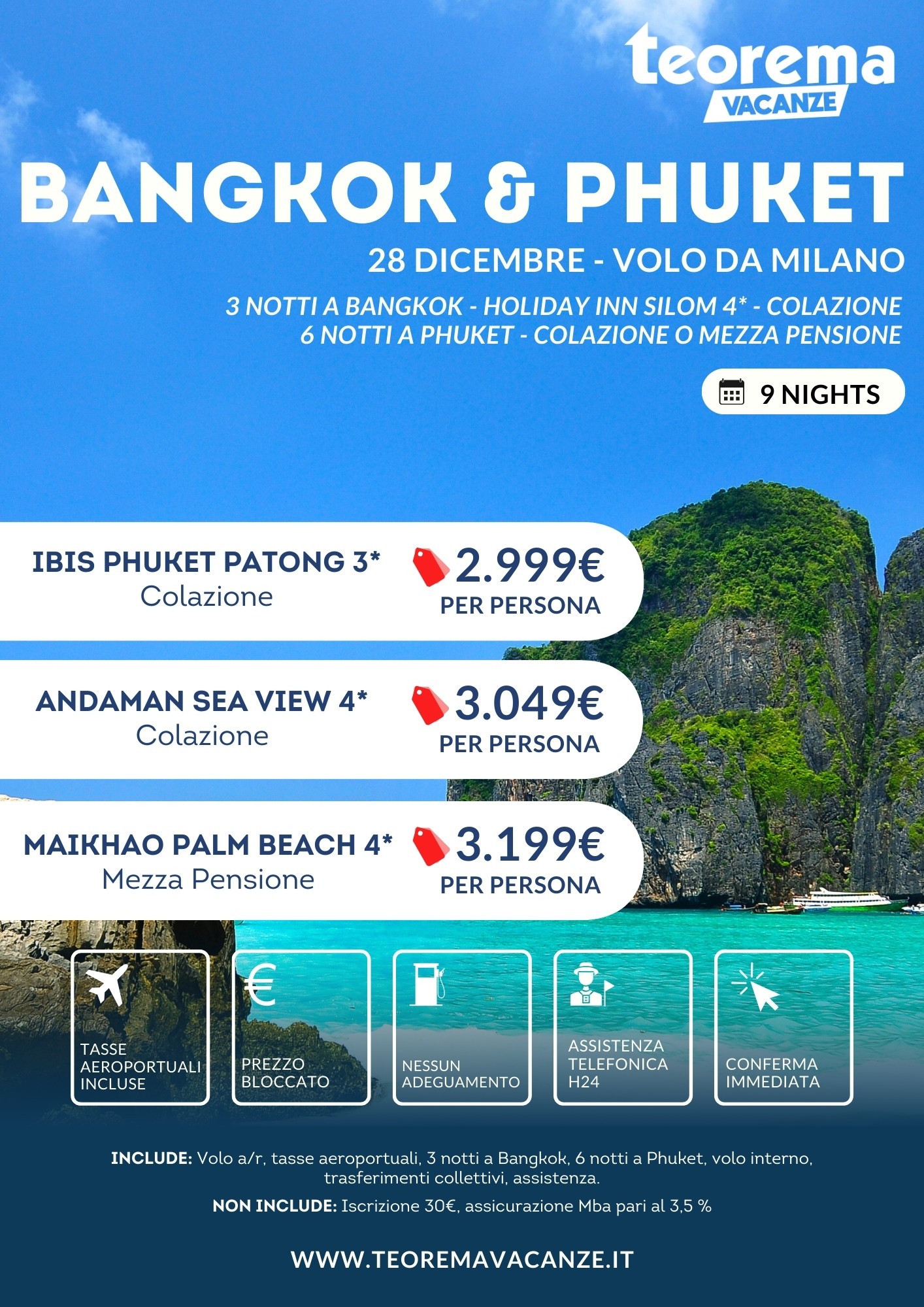 Winter 2026 - Combo Bangkok &Phuket - da Milano