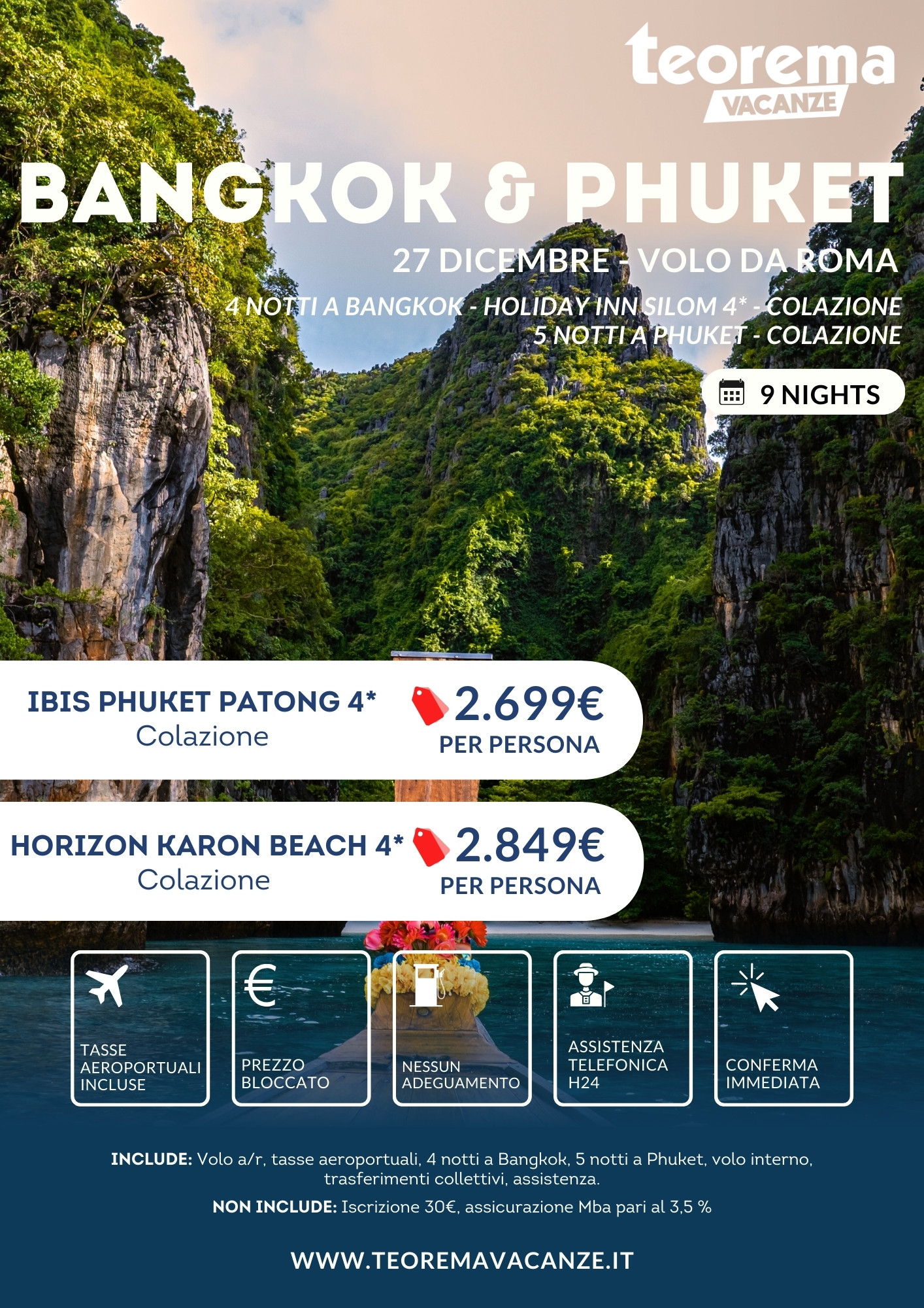 Winter 2026 - Combo Bangkok & Phuket - da Roma
