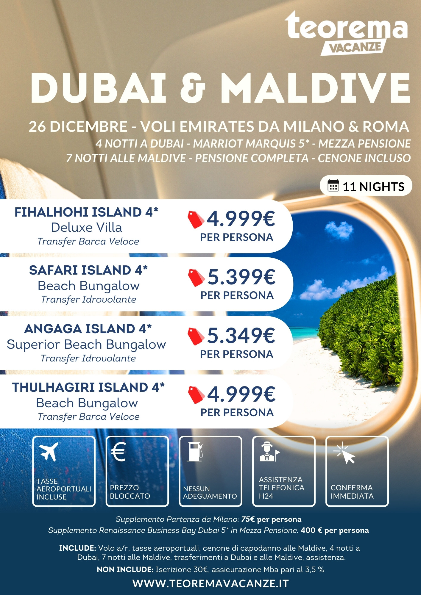 Winter 2026 - Dubai & Maldive - da Milano & Roma