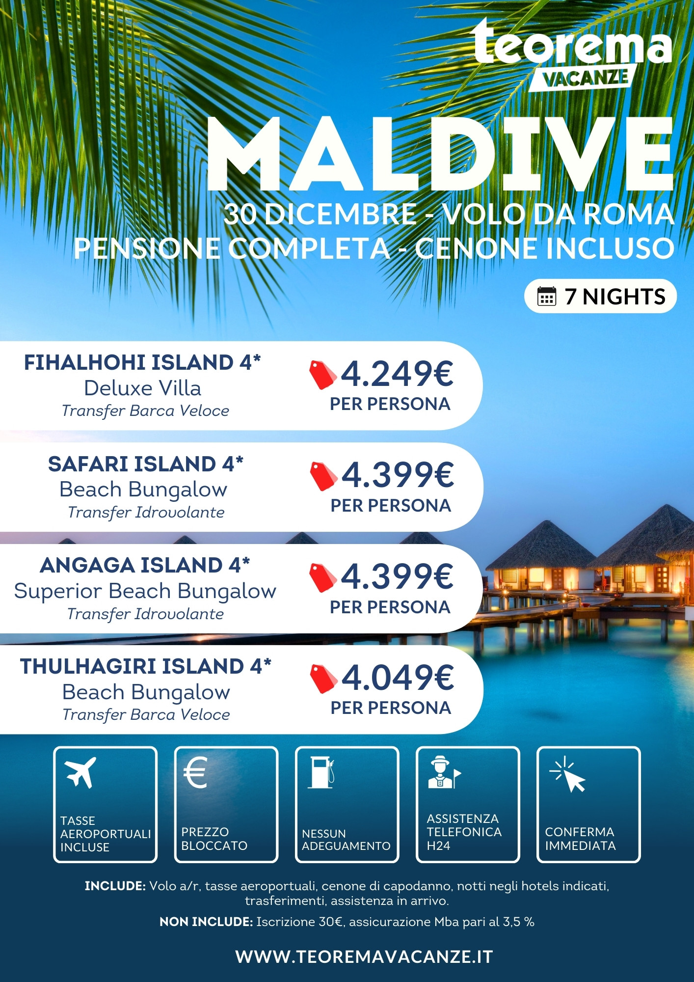 Winter 2026 - Maldive - da Roma