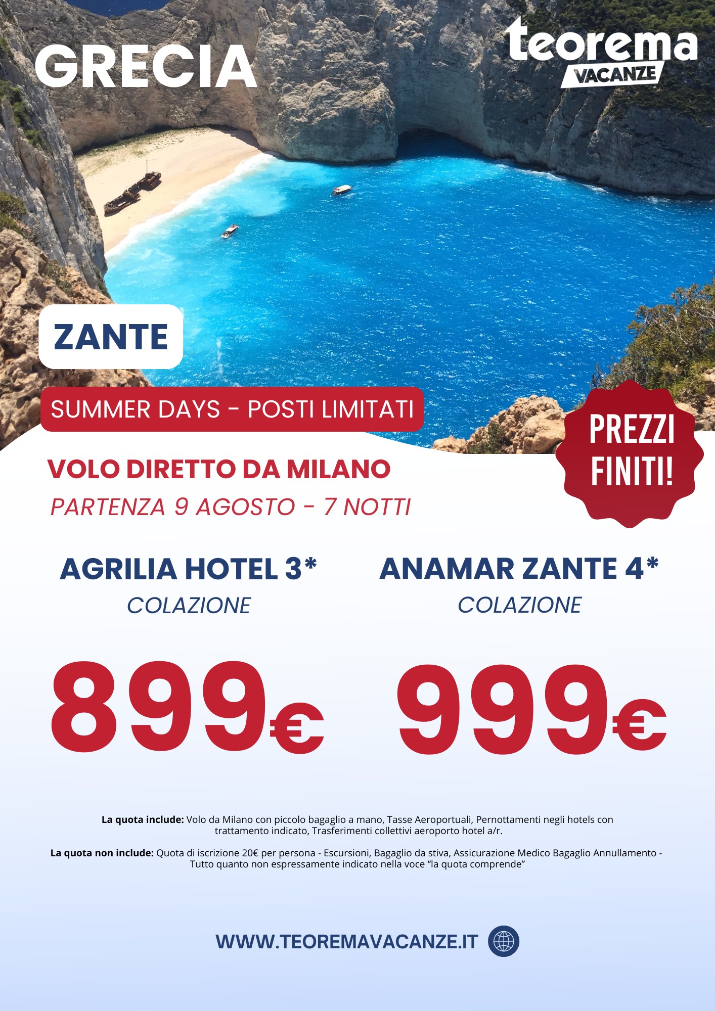 SUMMER DAYS - ZANTE - Da Milano