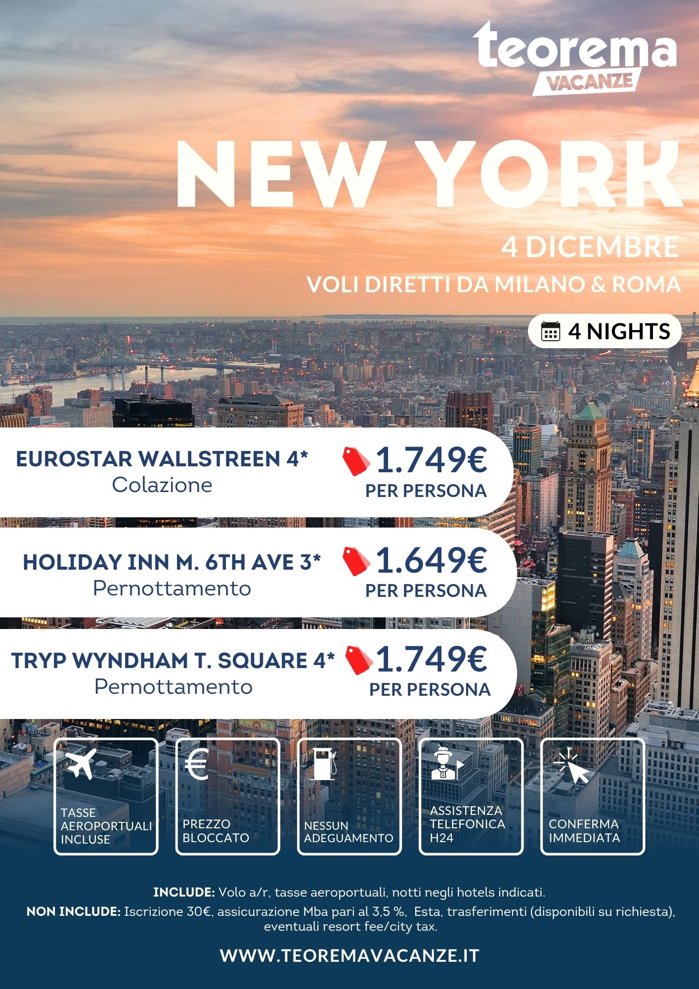 NEW YORK DA MILANO & ROMA