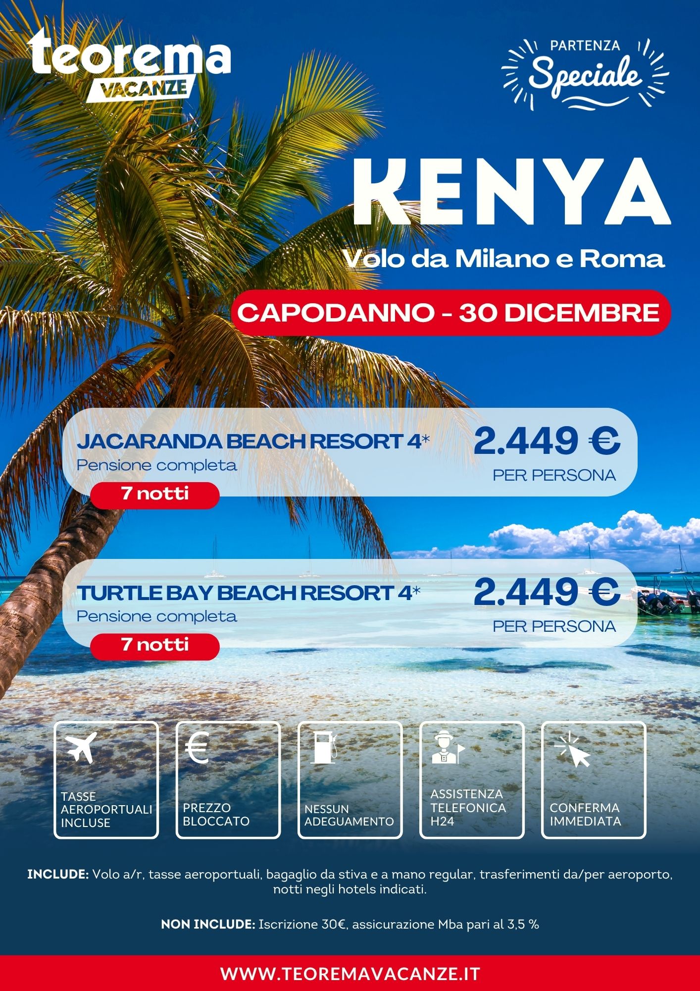 CAPODANNO KENYA - DA MILANO E ROMA - WINTER 2027