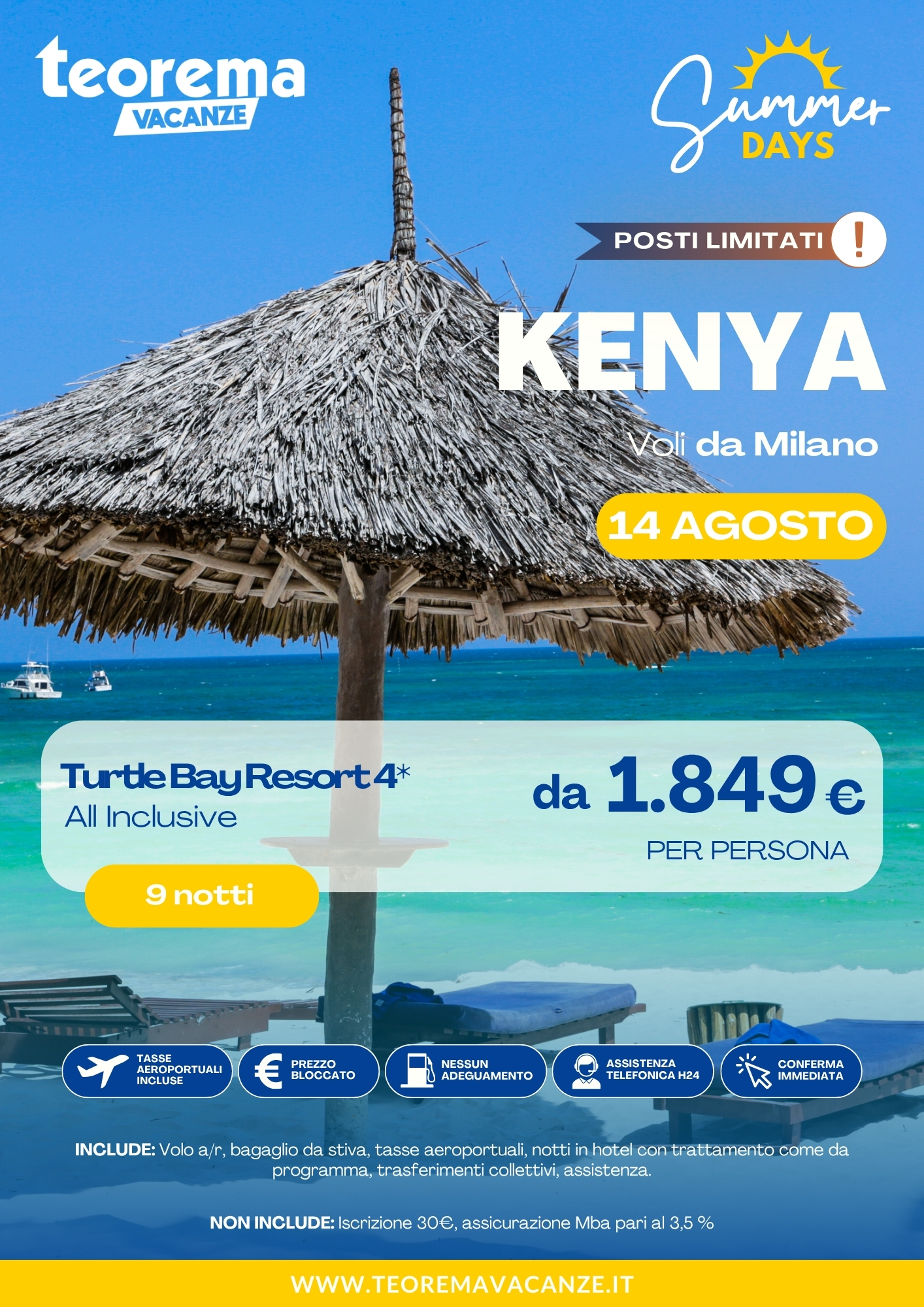 SUMMER DAYS 26 - KENYA - DA MILANO