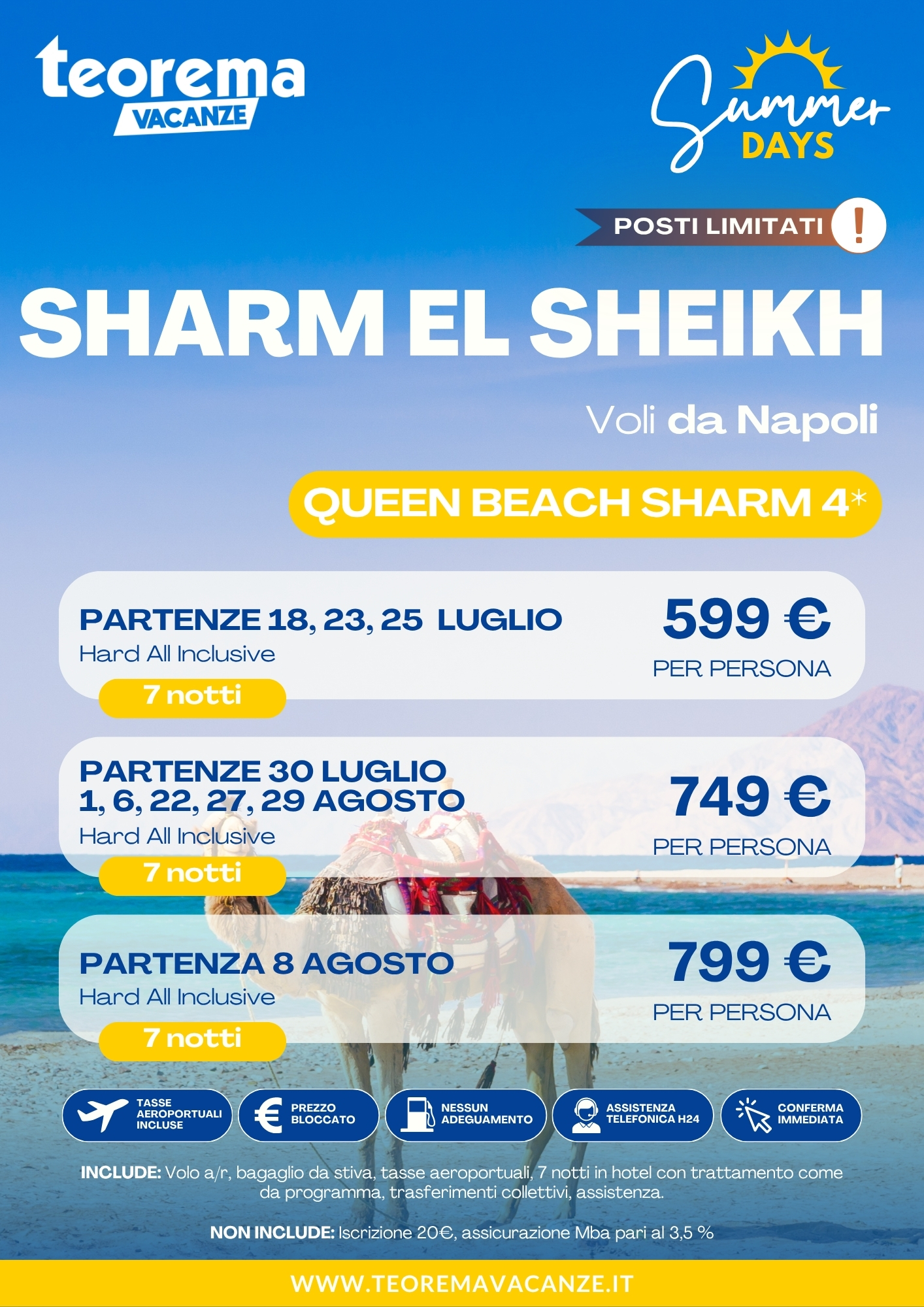 SUMMER DAYS 26 - SHARM EL SHEIKH - DA NAPOLI