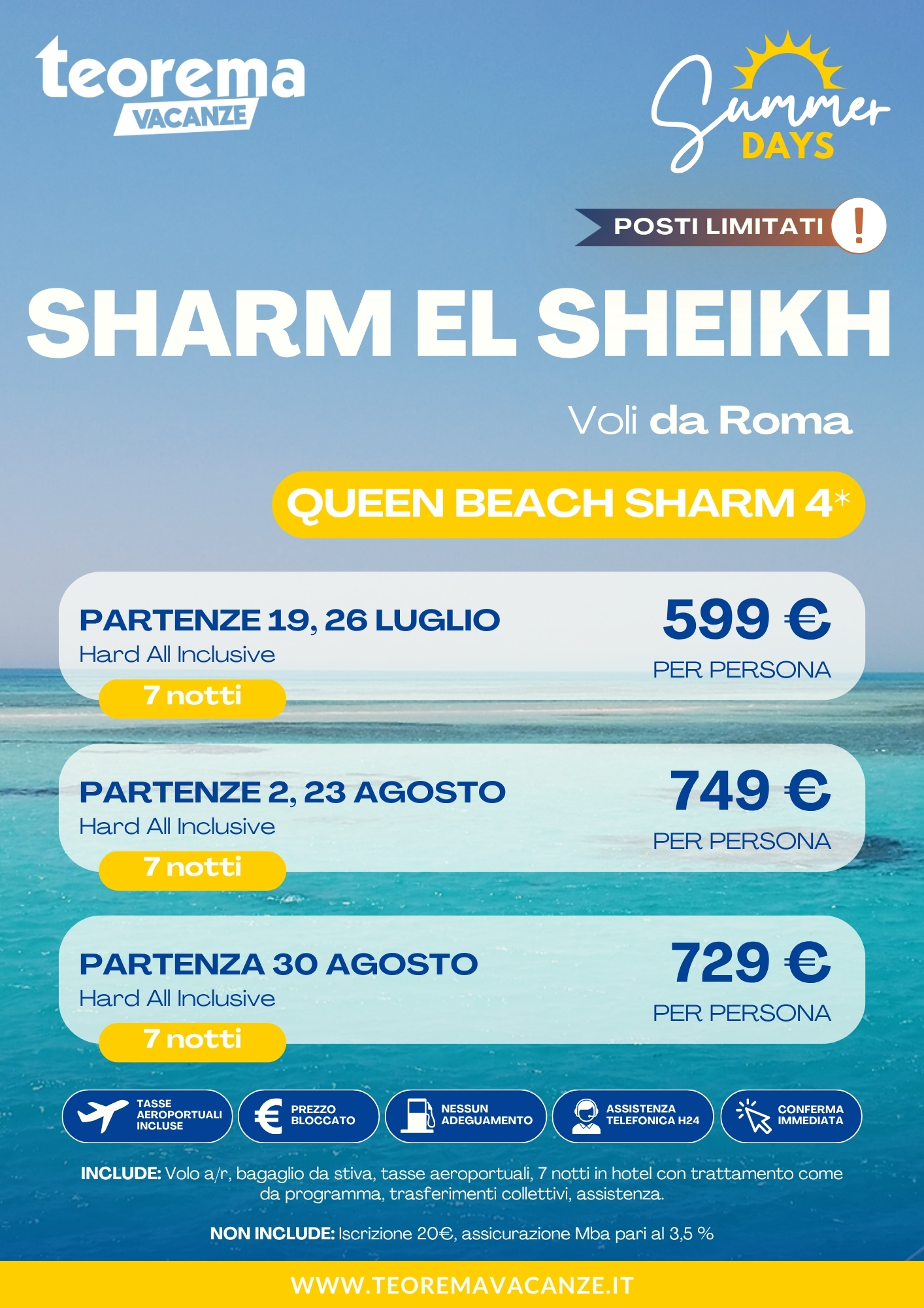 SUMMER DAYS 26 - SHARM EL SHEIKH - DA ROMA