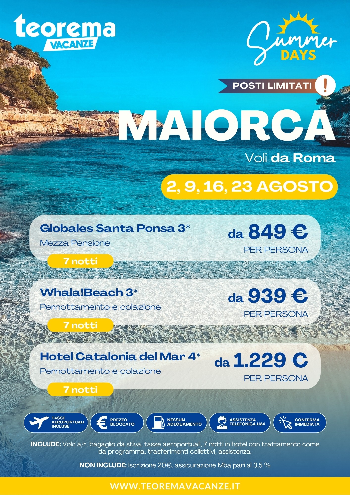 SUMMER DAYS 26 - MAIORCA - DA ROMA