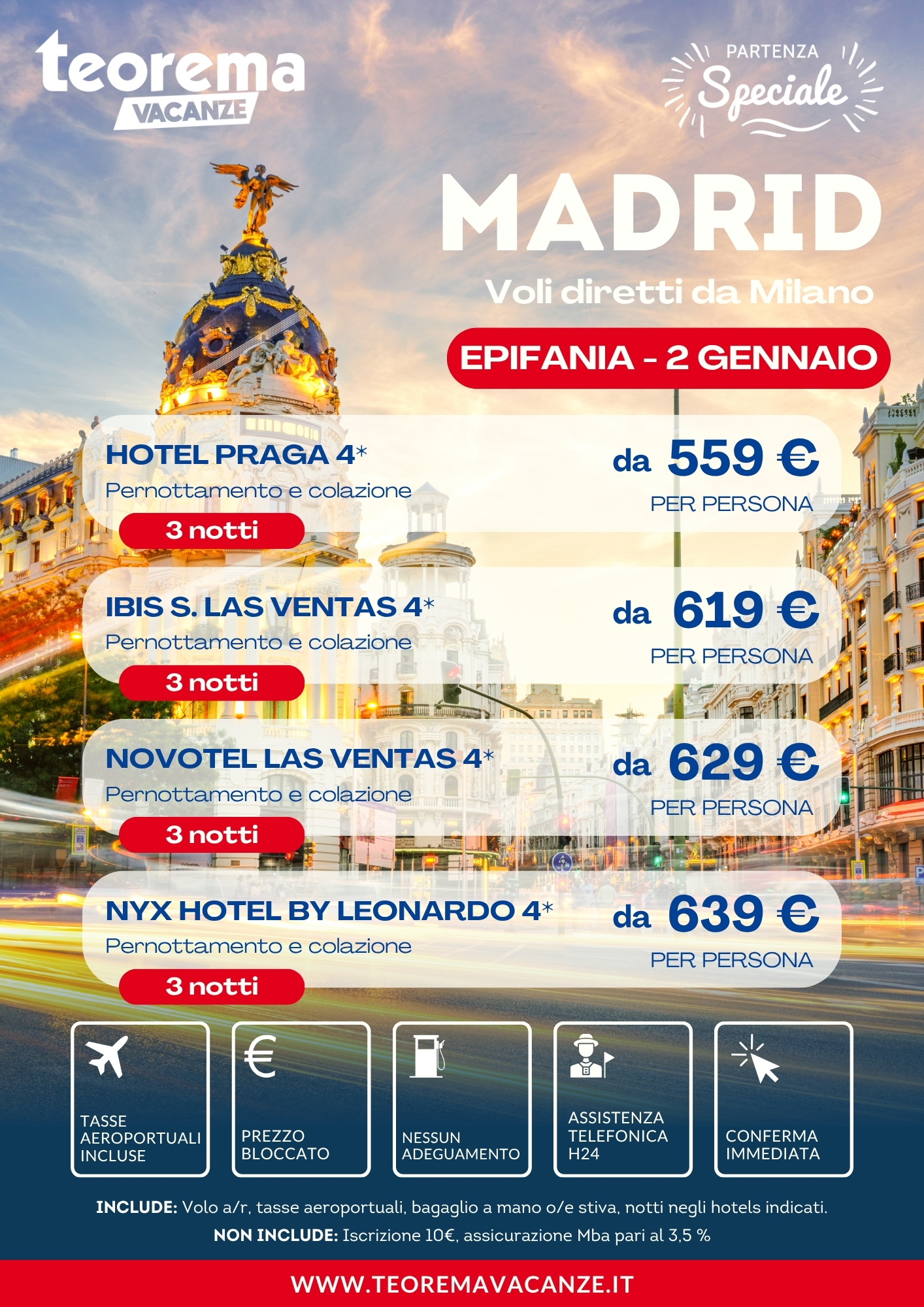 EPIFANIA MADRID - DA MILANO - WINTER 2027