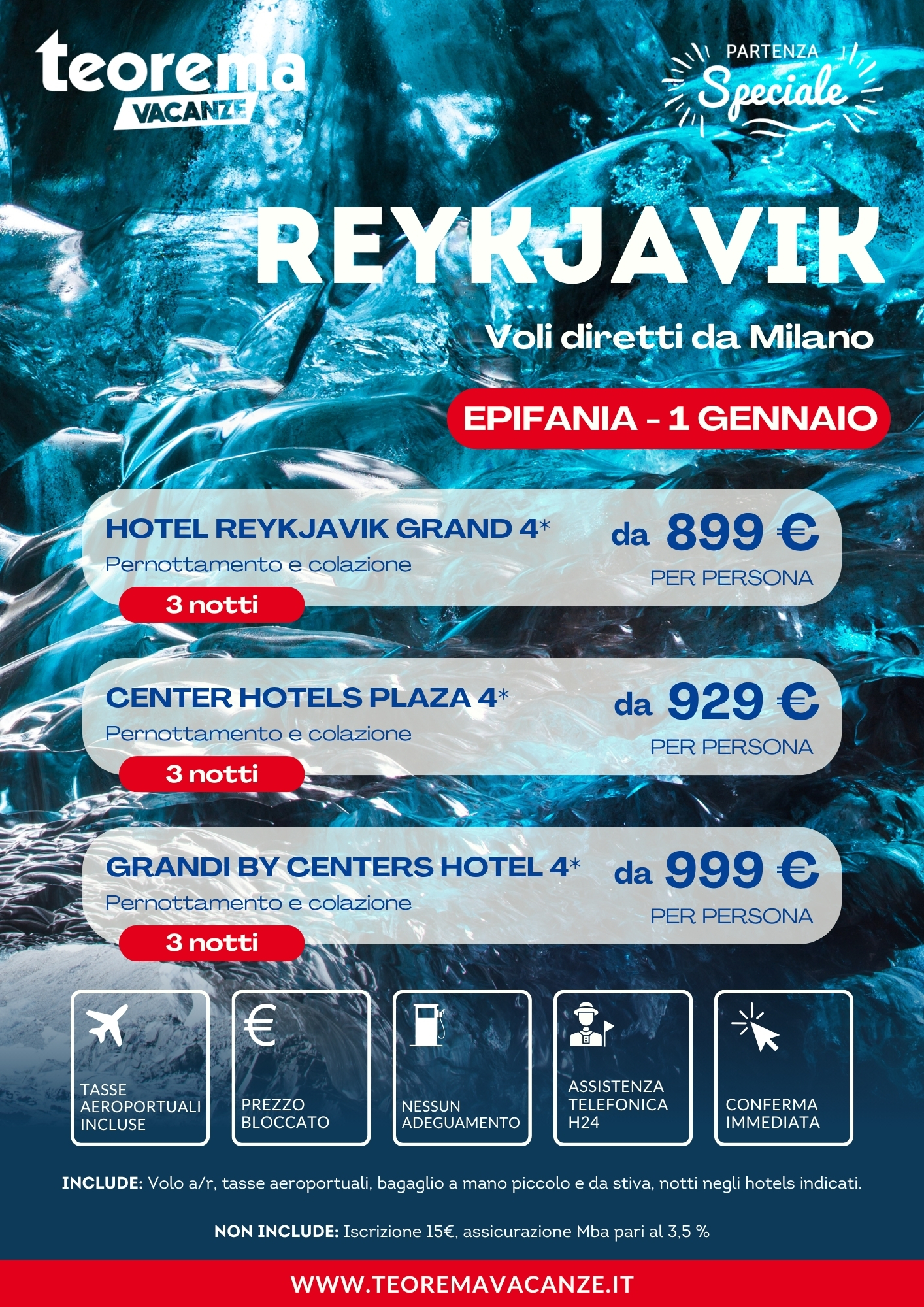 EPIFANIA REYKJAVIK - DA MILANO - WINTER 2027