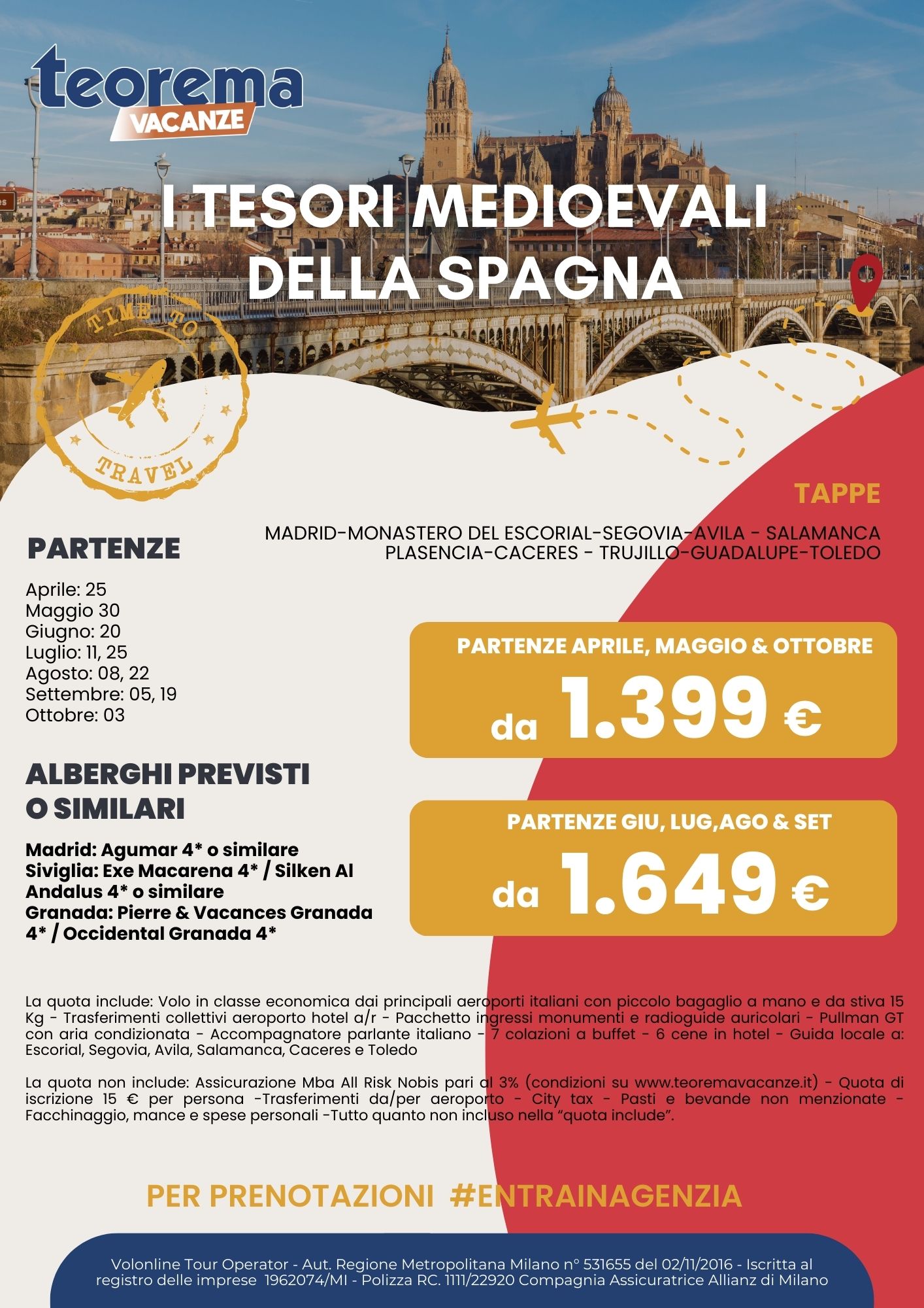 TOUR I TESORI MEDIOVALI DELLA SPAGNA 2025