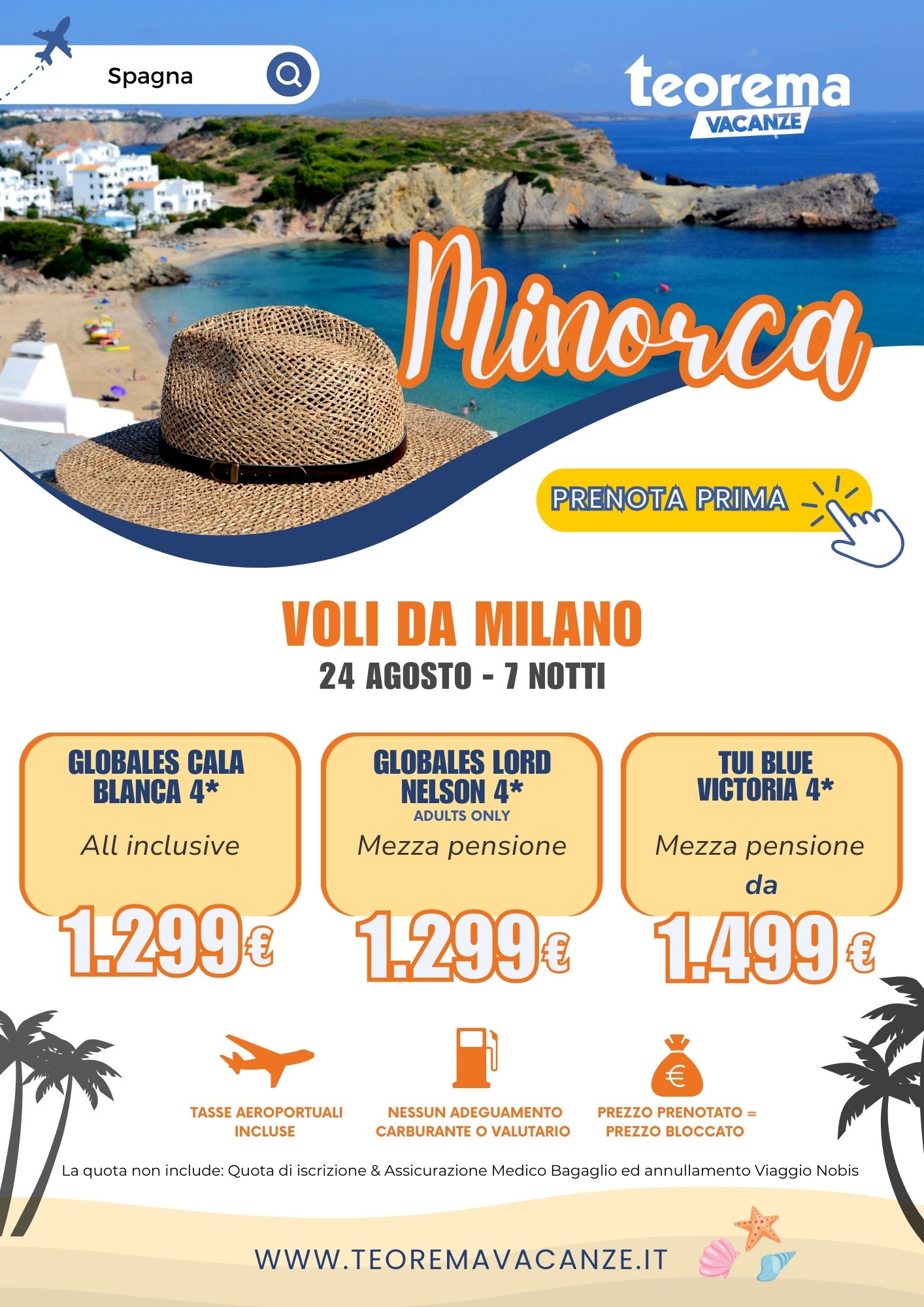 ESTATE TEOREMA 2025 - Minorca da Milano - 24 agosto