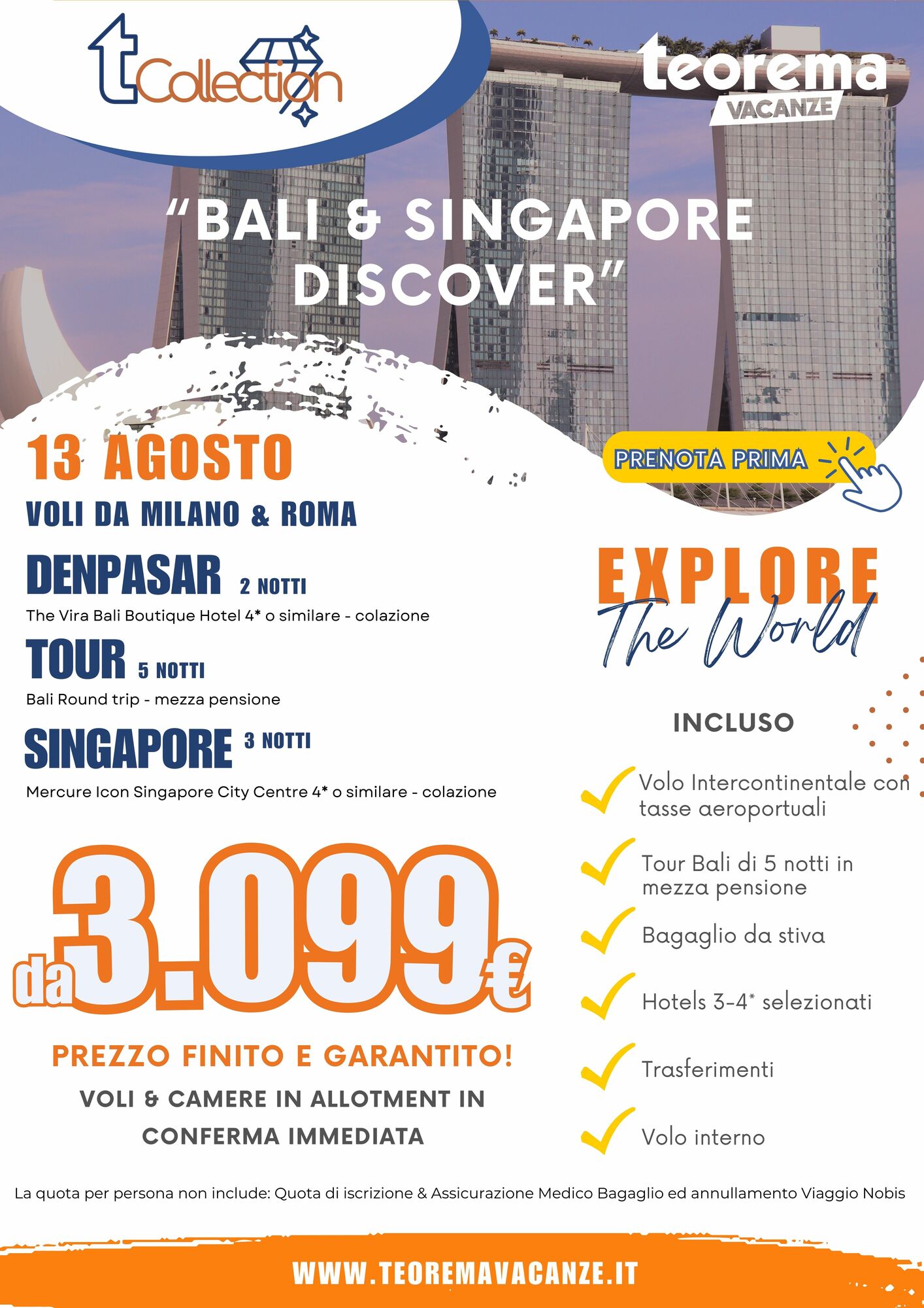 ESTATE TEOREMA 2025 - T Collection - Bali&Signapore Discover