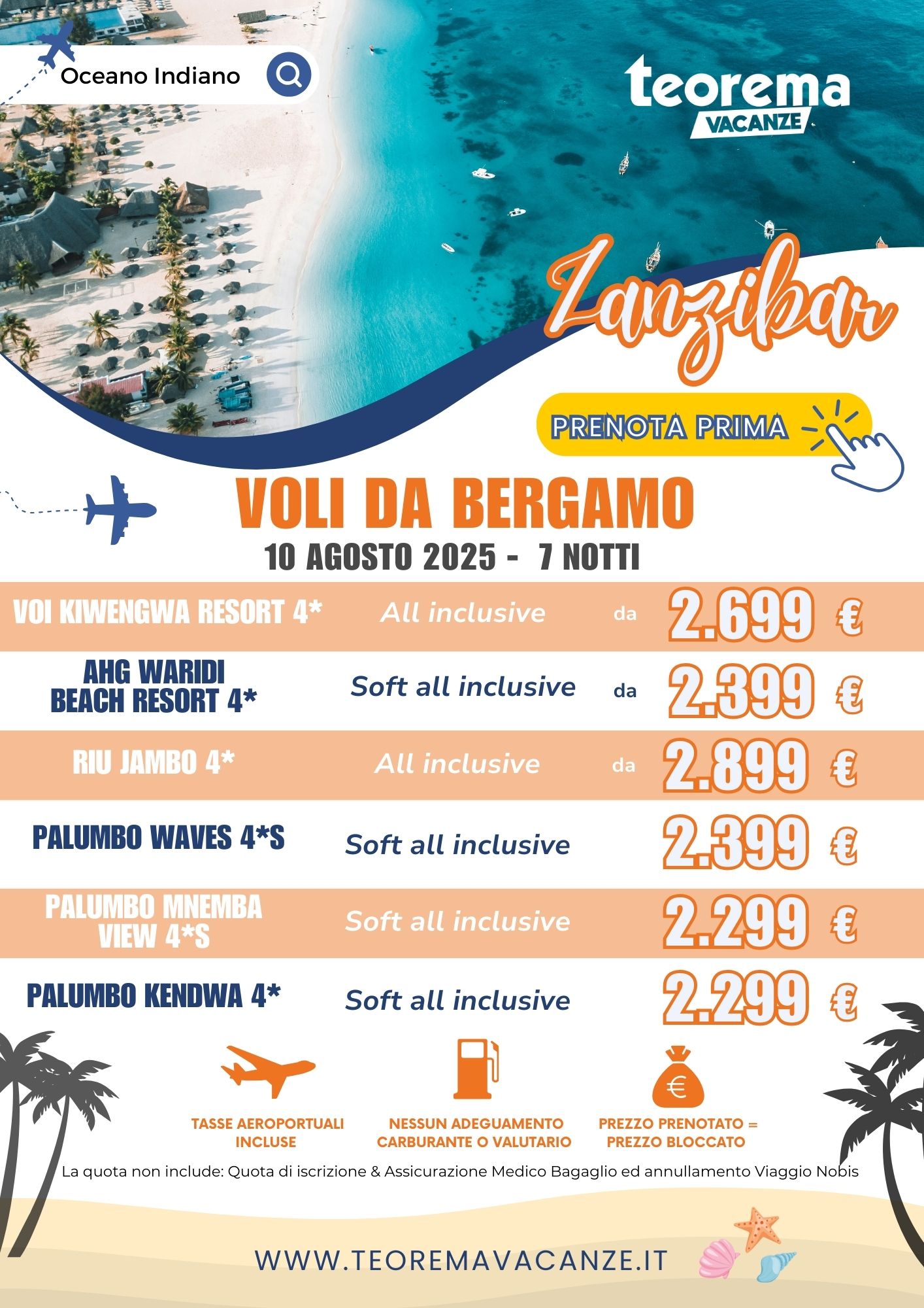 ESTATE TEOREMA 2025 - Zanzibar da Bergamo