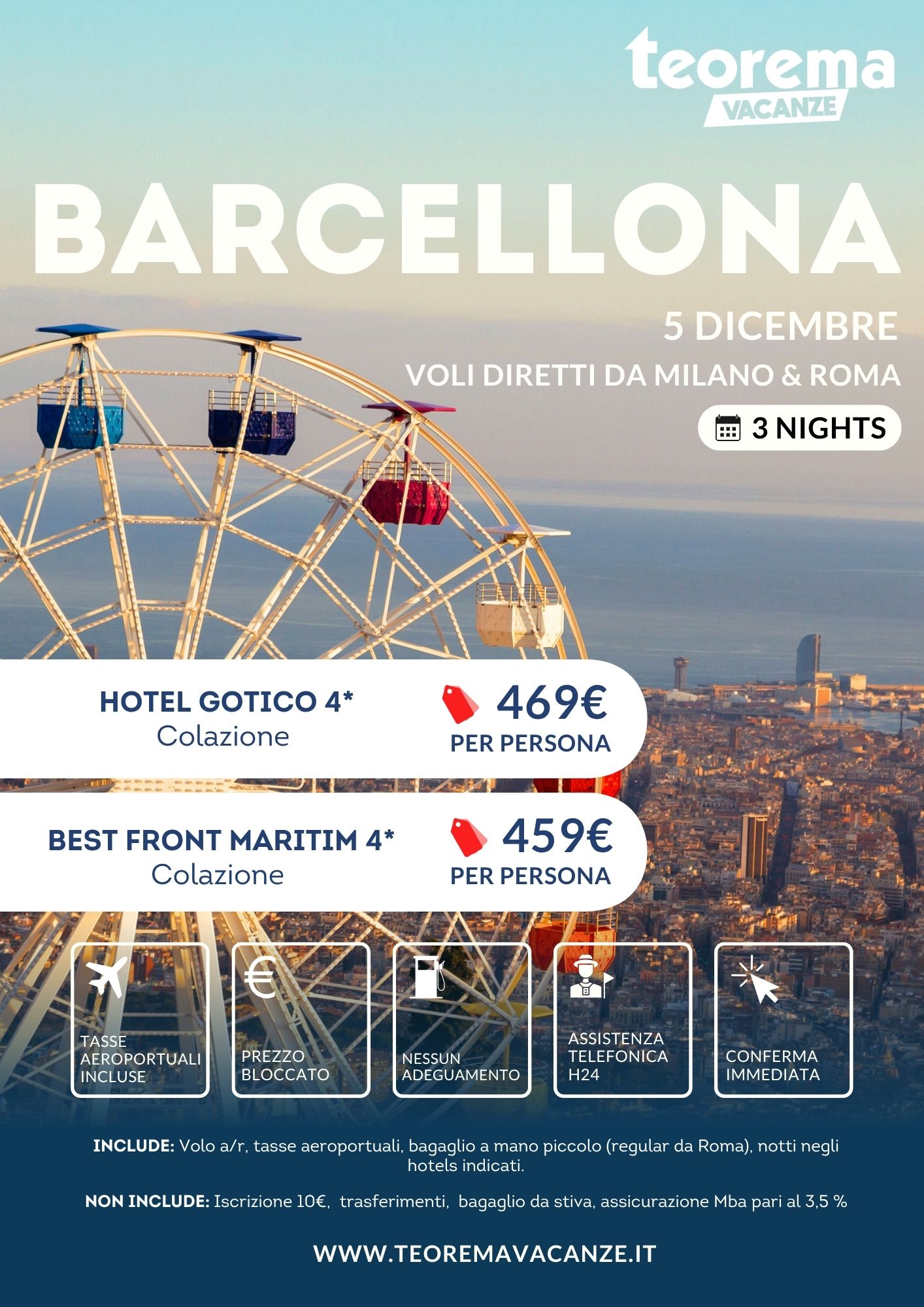IMMACOLATA 2025 - Barcellona da Milano & Roma