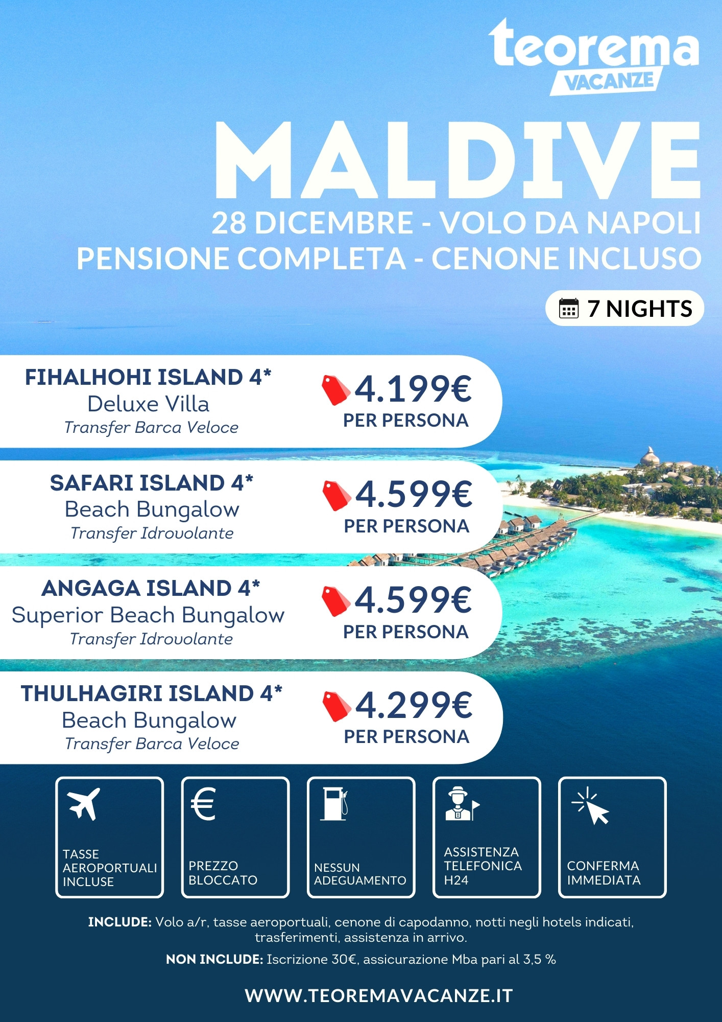 Winter 2026 - Maldive - da Napoli