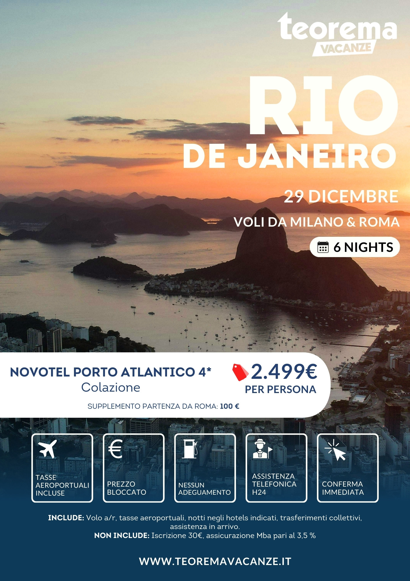 Winter 2026 - Rio de Janeiro - da Milano, Roma