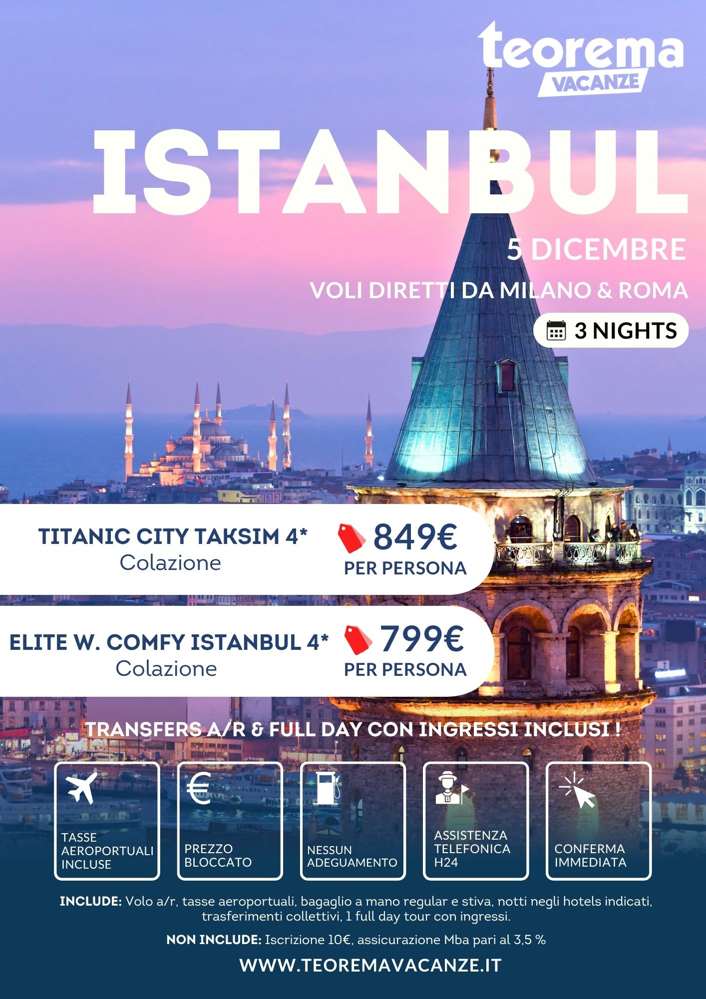 IMMACOLATA 2025 - Istanbul da MIlano & Roma