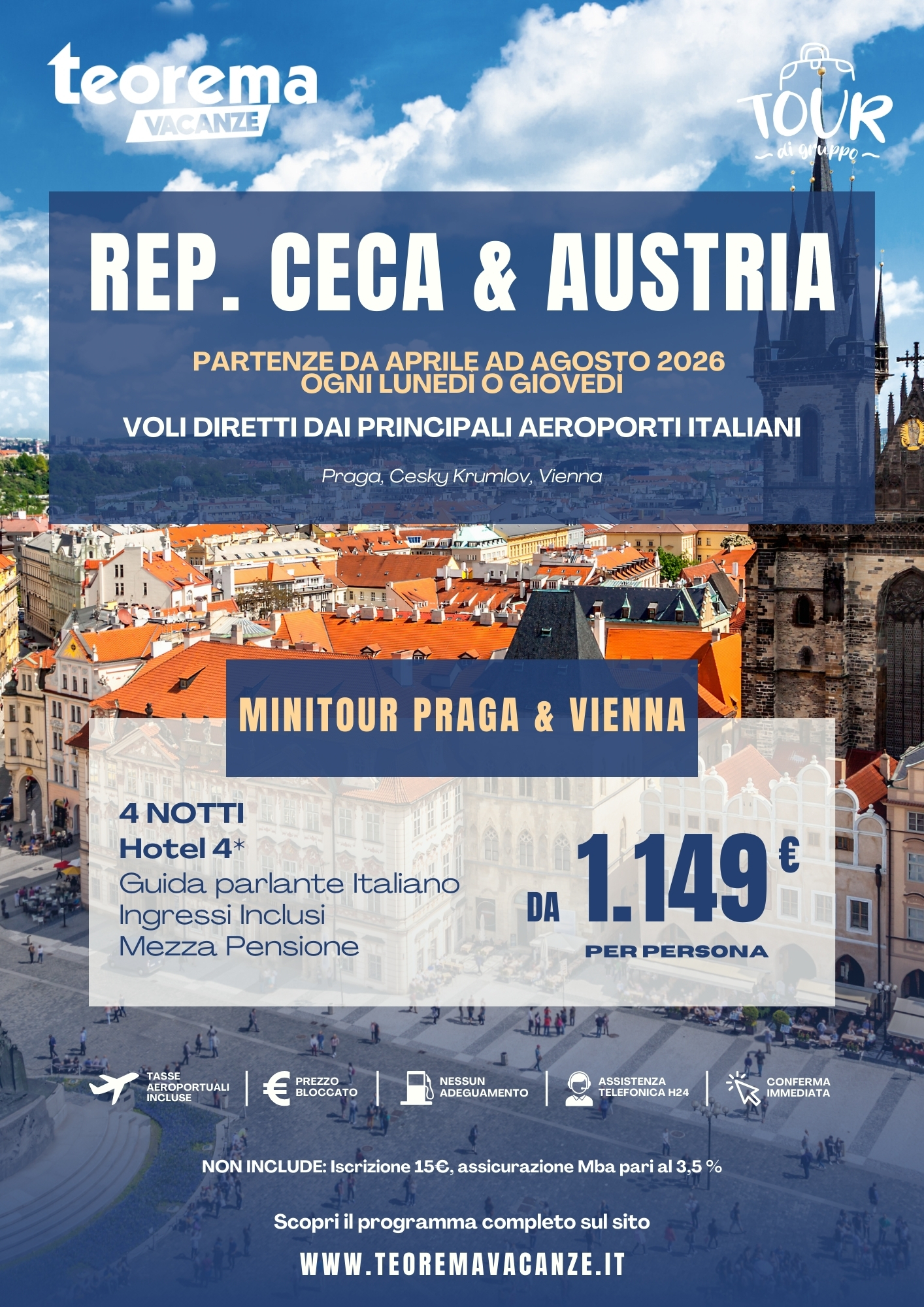 MINITOUR PRAGA E VIENNA - SUMMER 2026