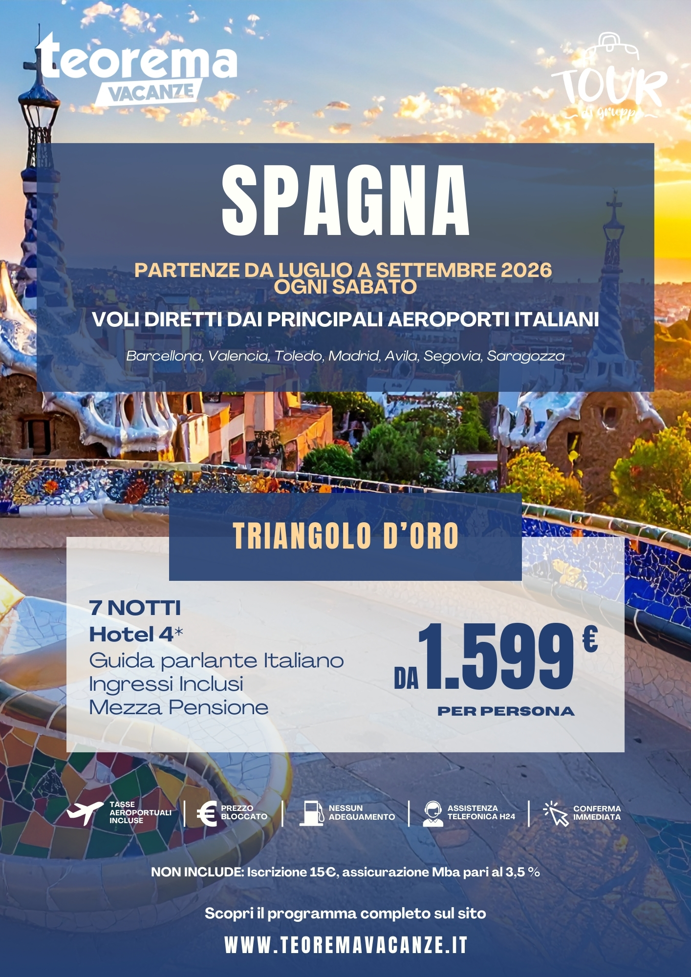 TOUR TRIANGOLO D'ORO - SUMMER 2026