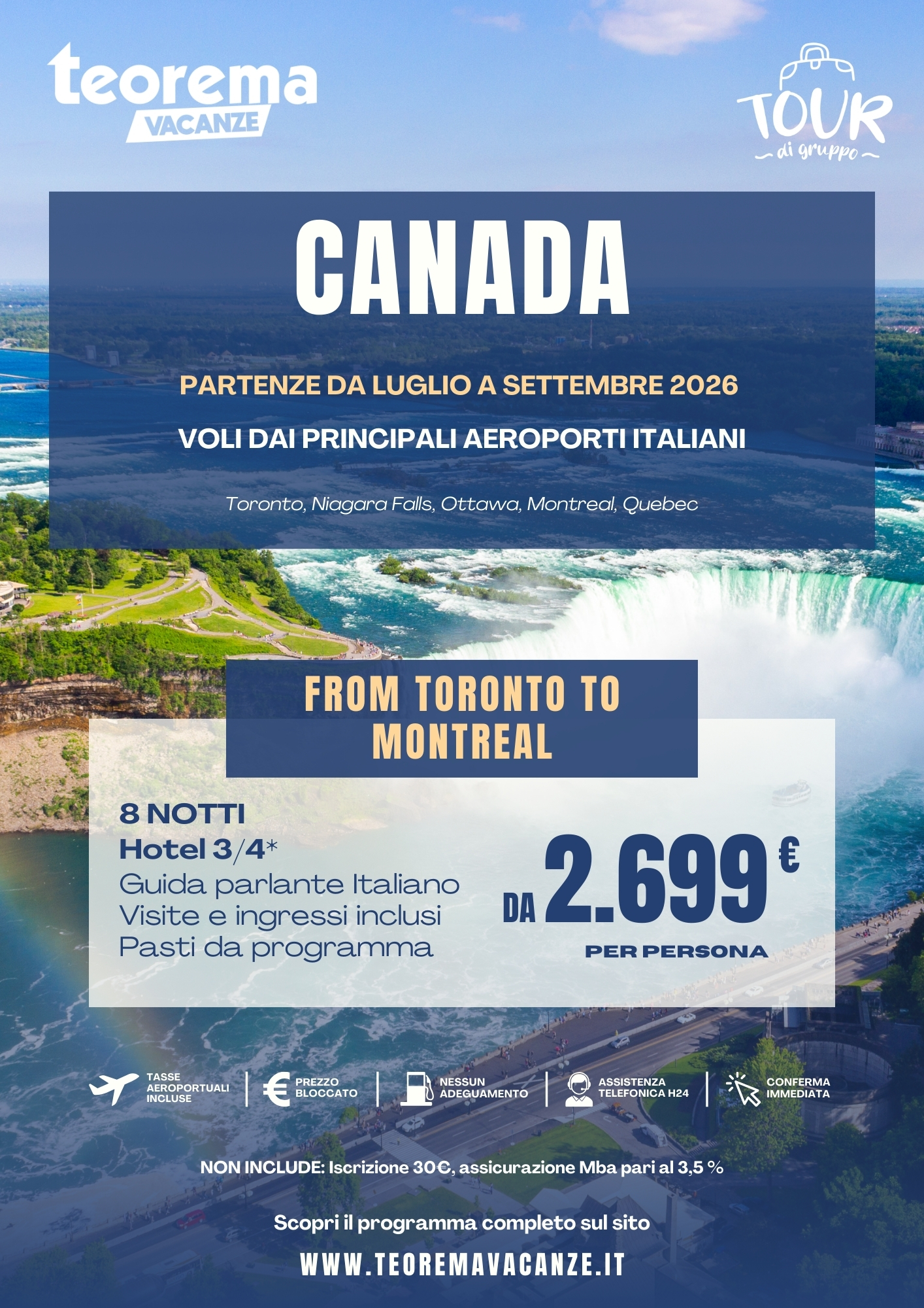 TOUR CANADA FROM TORONTO TO MONTREAL - SUMMER 26