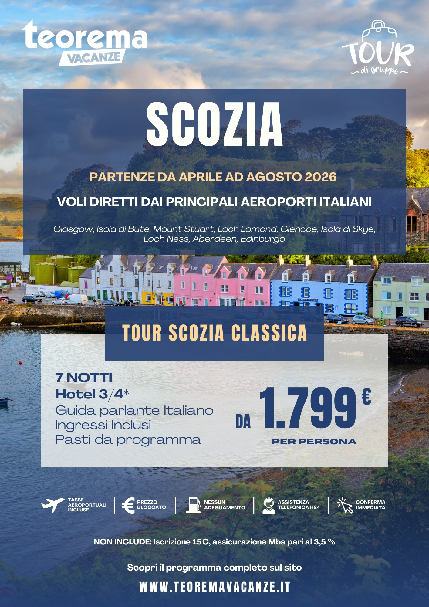 TOUR SCOZIA CLASSICA - SUMMER26