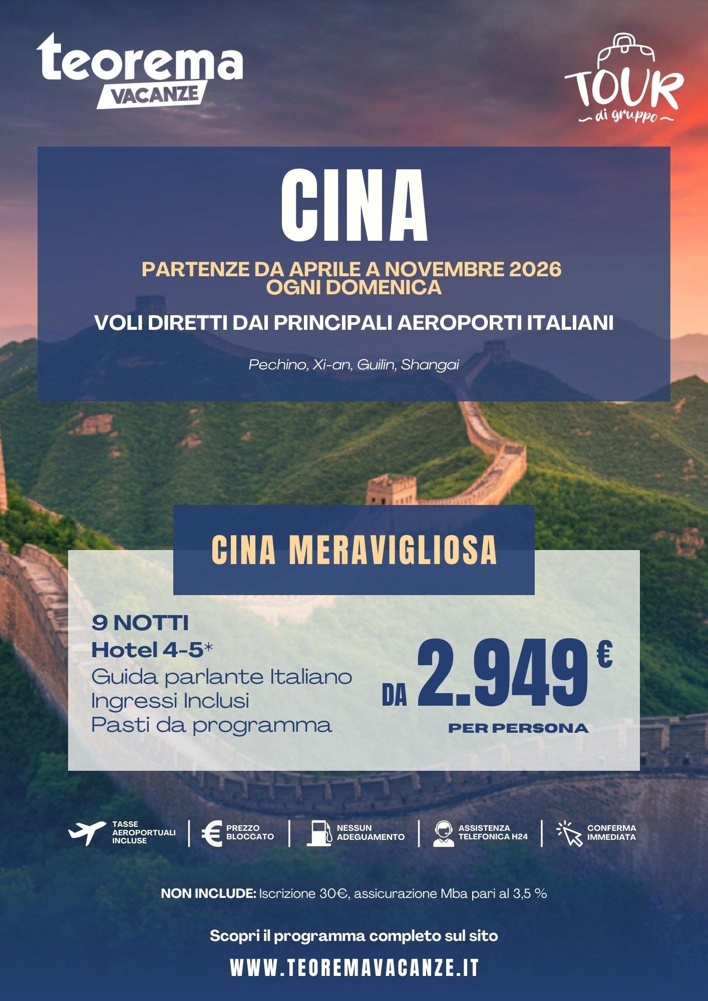 TOUR CINA MERAVIGLIOSA - SUMMER 26