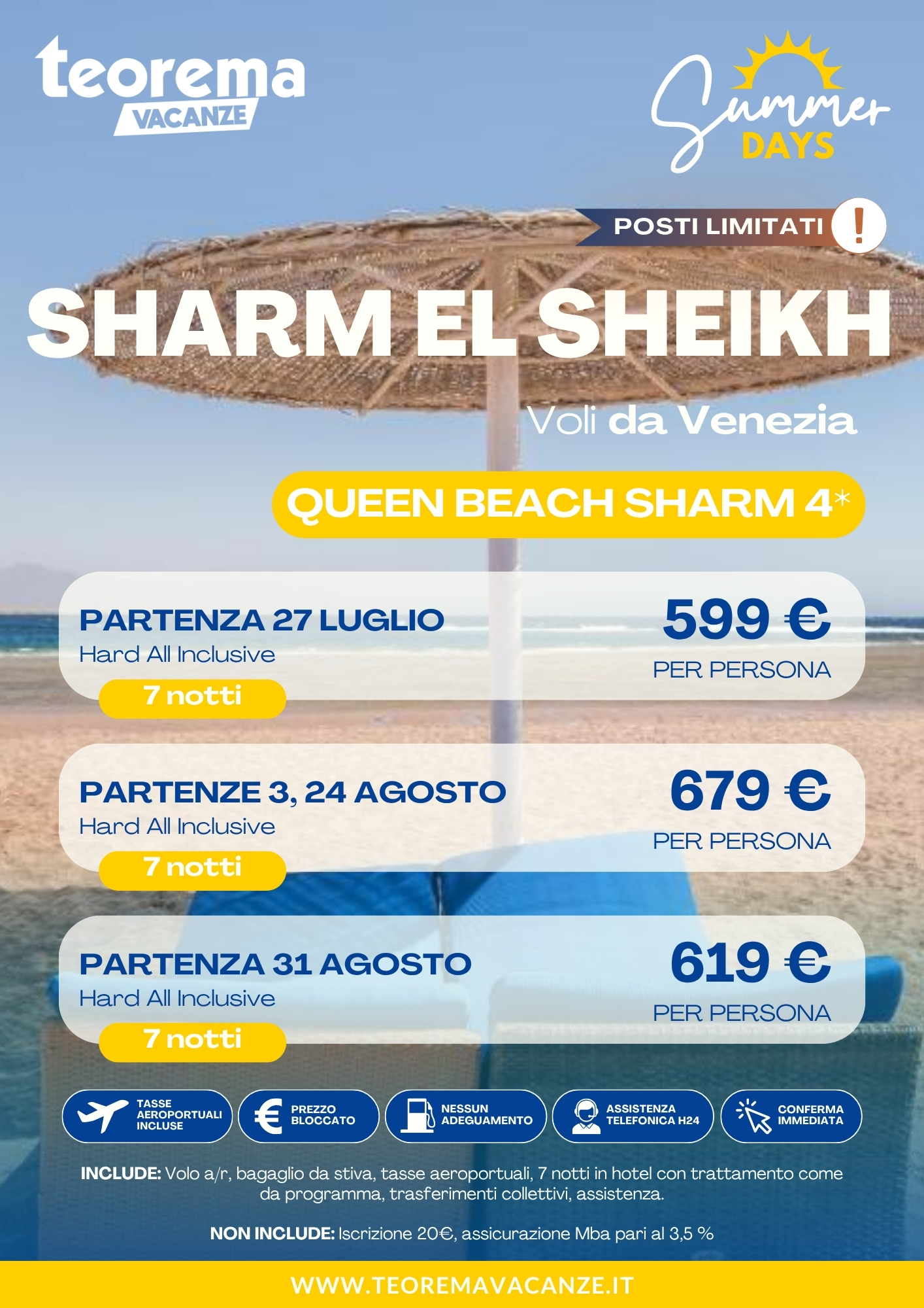 SUMMER DAYS 26 - SHARM EL SHEIKH - DA VENEZIA